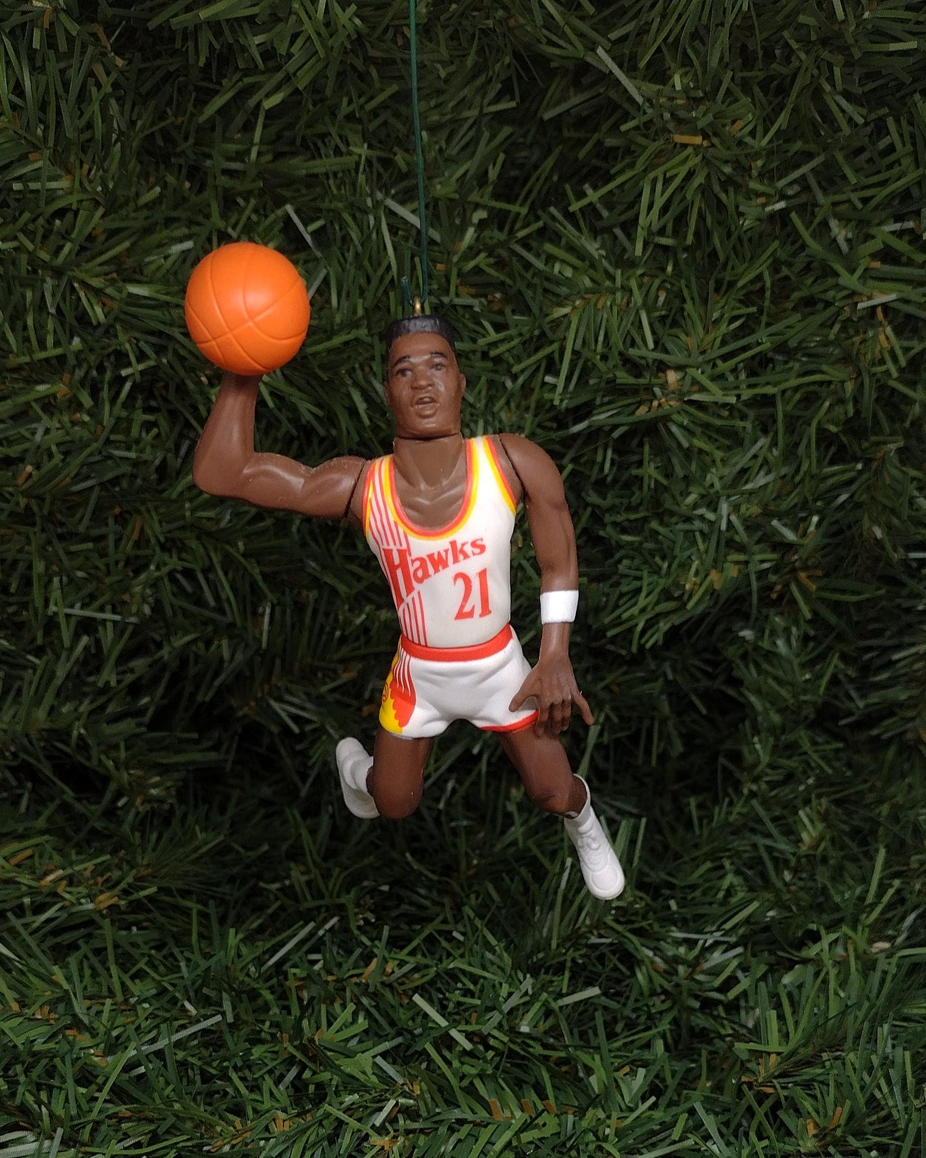 ATLANTA HAWKS Christmas Ornaments Trae Young/Spud Webb/Dominique Wilkins/Dikembe Mutombo/Stacey Augmon NBA Basketball Unique Gift