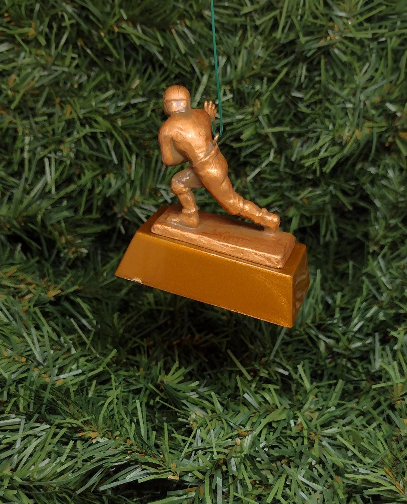 Gelnn Davis WEST POINT Army Football Christmas Ornament Mini Heisman Trophy Unique Gift Idea NCAA Xmas Tree Decoration