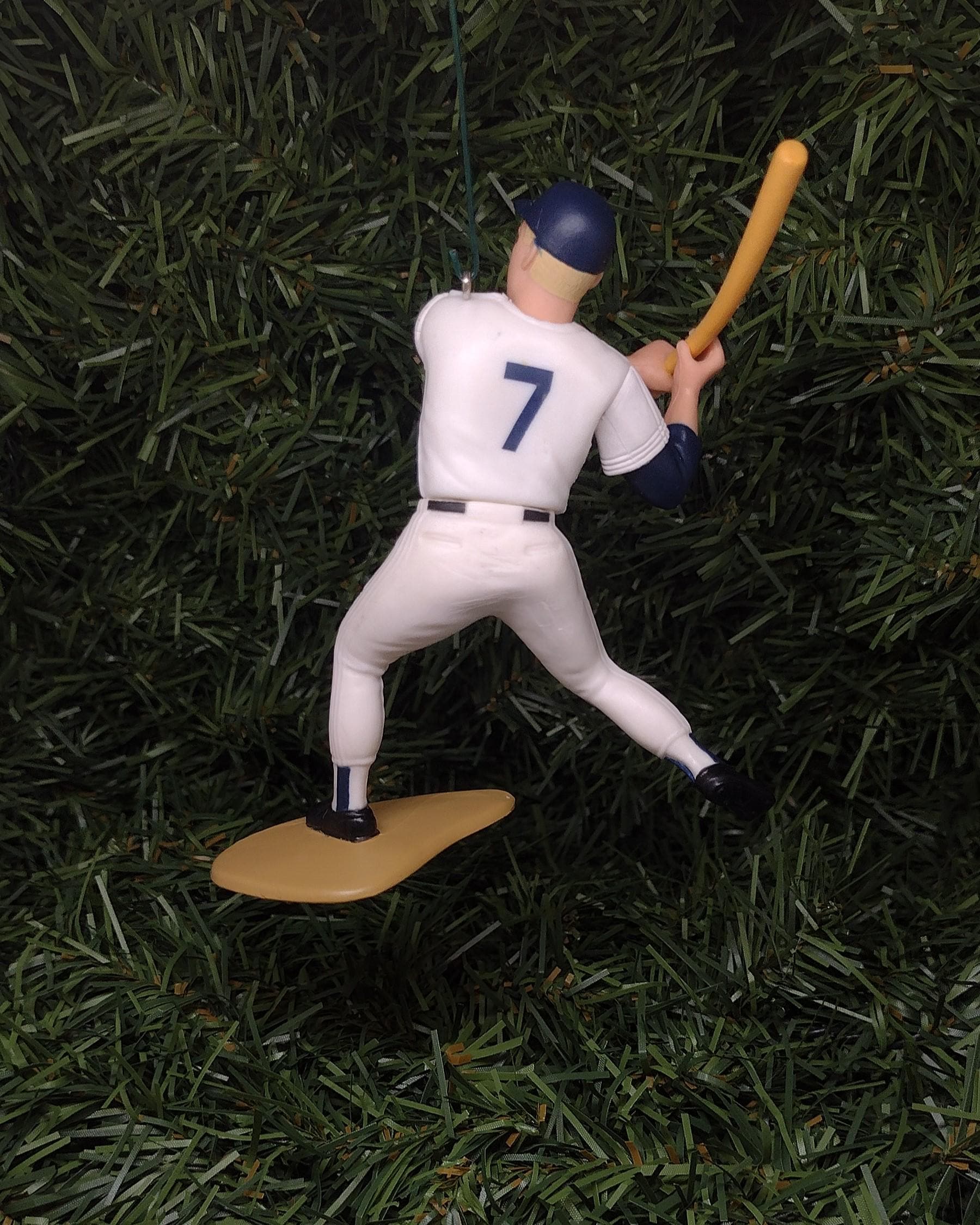 NEW YORK YANKEES Ornament Mickey Mantle Christmas tree decoration mlb baseball figure unique Xmas gift idea