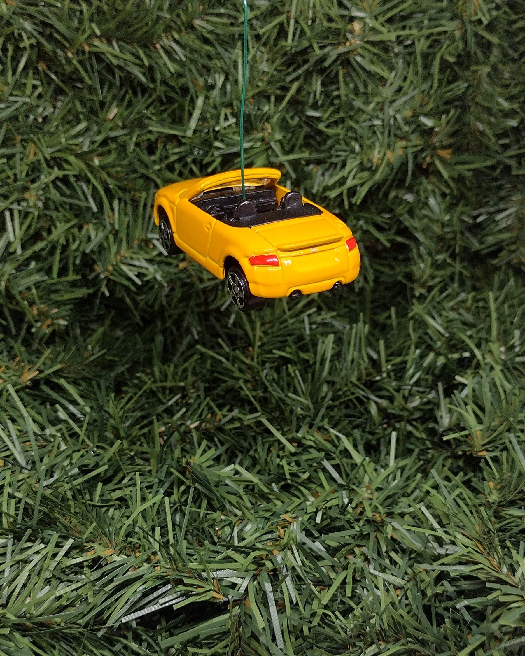 AUDI TT Roadster Christmas Ornament Unique Gift Idea Xmas Tree Decoration Yellow