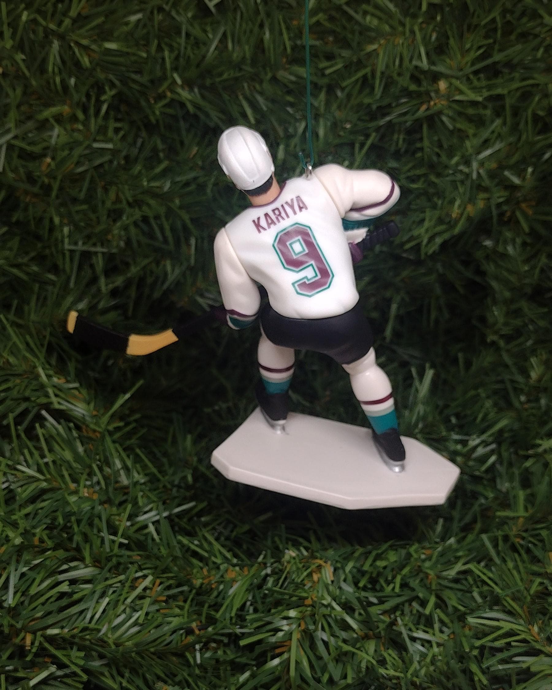 ANAHEIM DUCKS Ornament Christmas Gift idea Paul Kariya/Bob Corkum/Teemu Selanne Xmas NHL hockey figure unique present