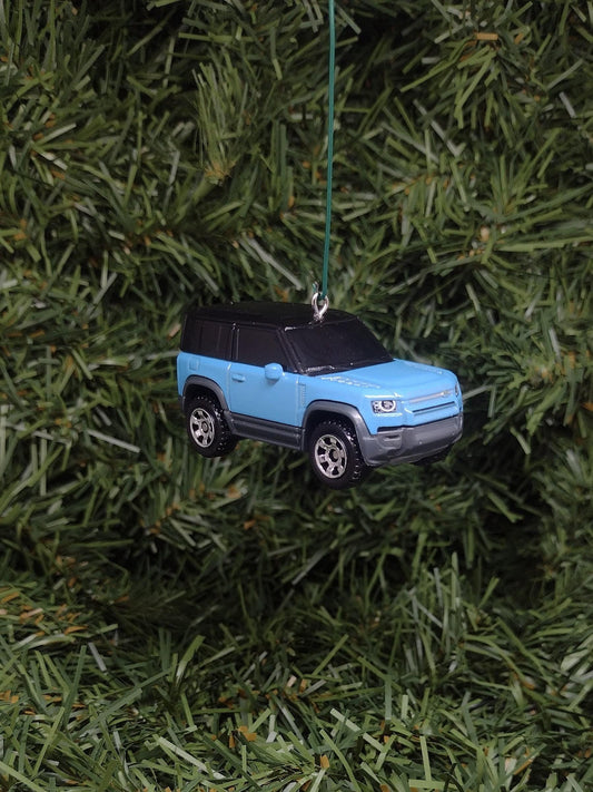 LAND ROVER DEFENDER Ornament 2020 Christmas Tree Decoration Unique Xmas Gift Idea Blue 4x4 suv