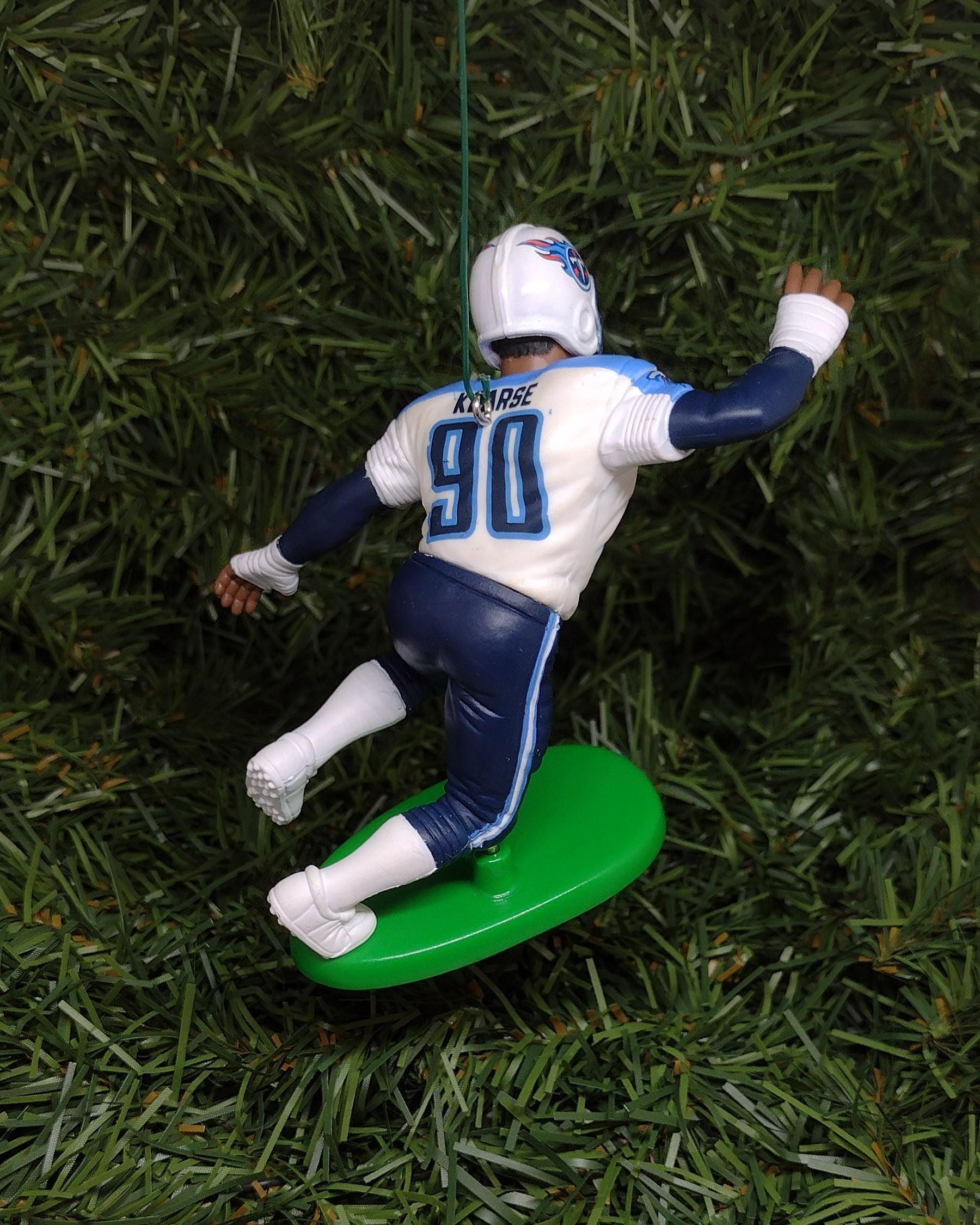 TENNESSEE TITANS Ornament Christmas gift idea Jevon Kearse unique Xmas tree decoration NFL football figure