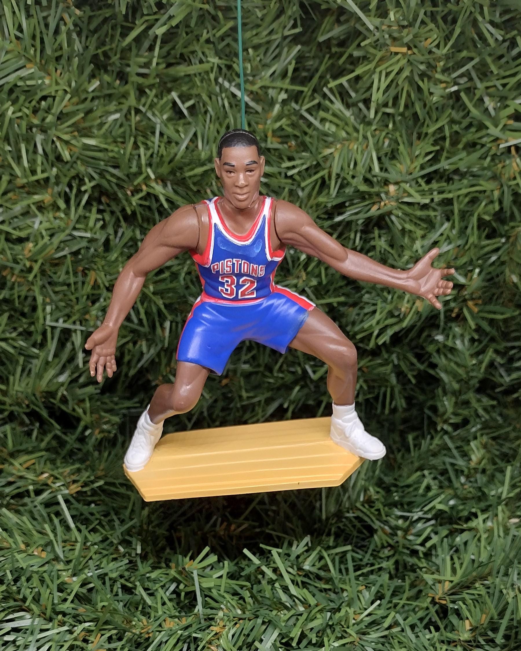 DETROIT PISTONS Christmas Ornament Joe Dumars/Grant Hill/Isiah Thomas/Sean Elliot Unique Gift Idea NBA Basketball Xmas Tree Decoration