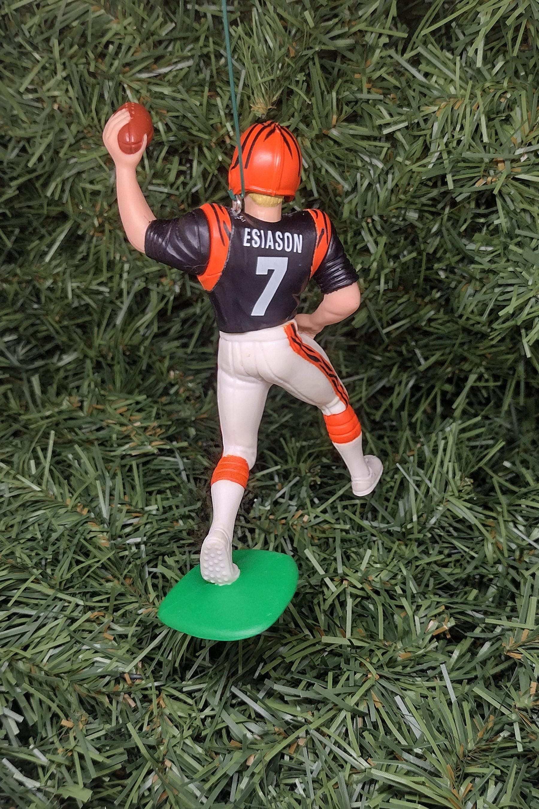 Boomer Esiason CINCINNATI BENGALS Christmas tree ornament NFL football unique gift idea