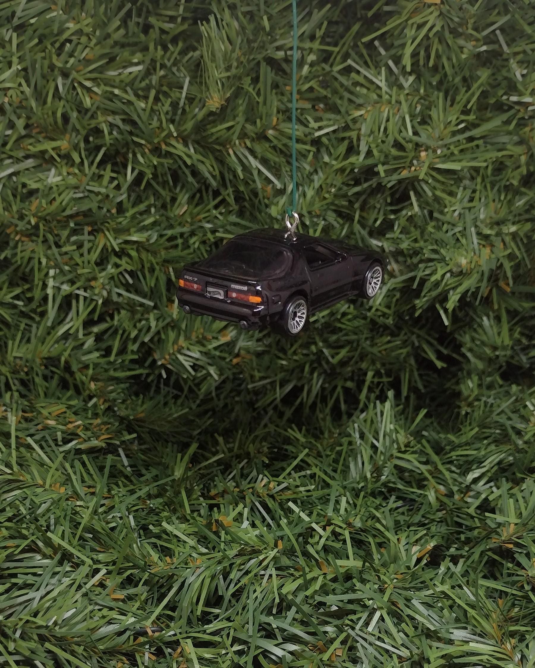 Mazda RX-7 Savanna Christmas Ornament Fun Gift Idea for Car Enthusiast or Man Cave Unique Xmas Tree Decoration 1985-1991