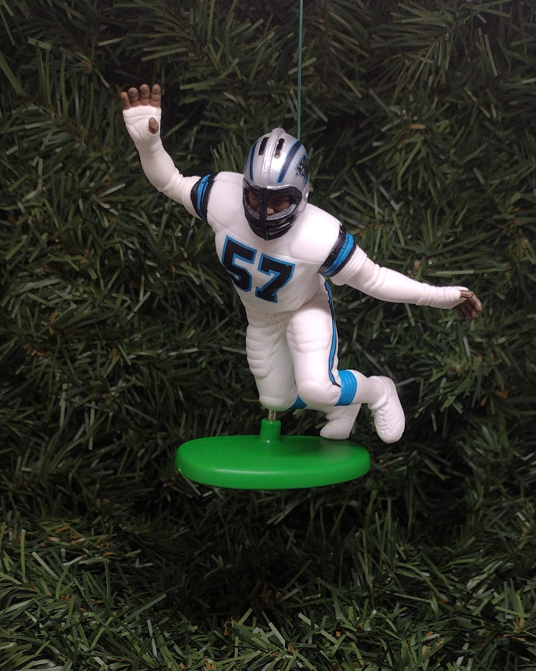 CAROLINA PANTHERS Christmas ornaments Kevin Greene/Kerry Collins/Lamar Lathon/Frank Reich unique gift idea Xmas tree decoration