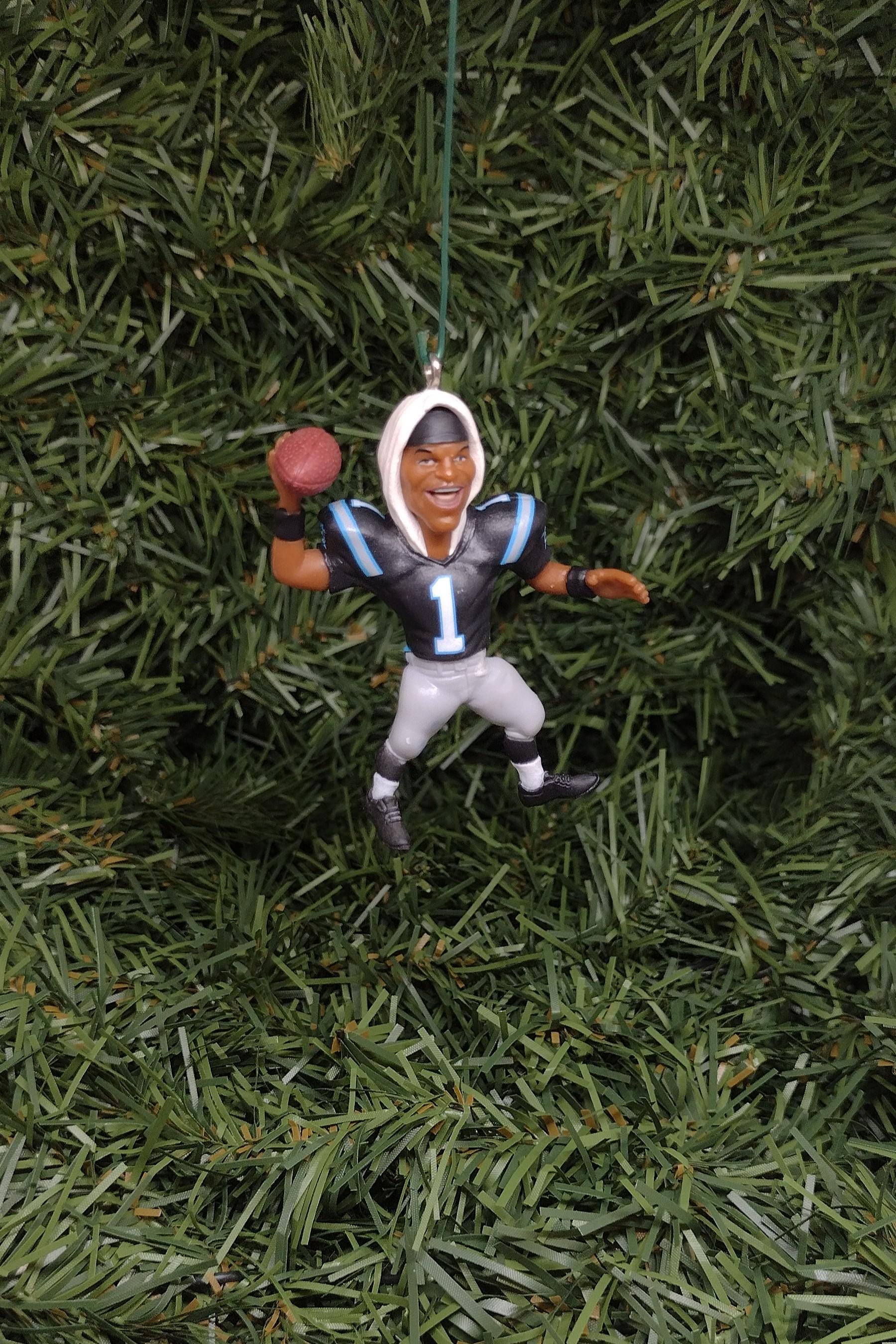 CAROLINA PANTHERS Cam Newton Christmas tree ornament xmas NFL football figure unique gift idea