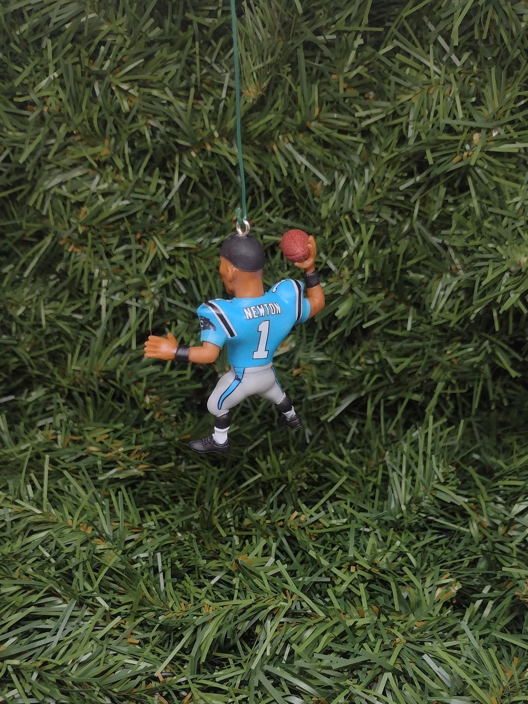 CAROLINA PANTHERS Cam Newton Christmas tree ornament xmas NFL football figure unique gift idea