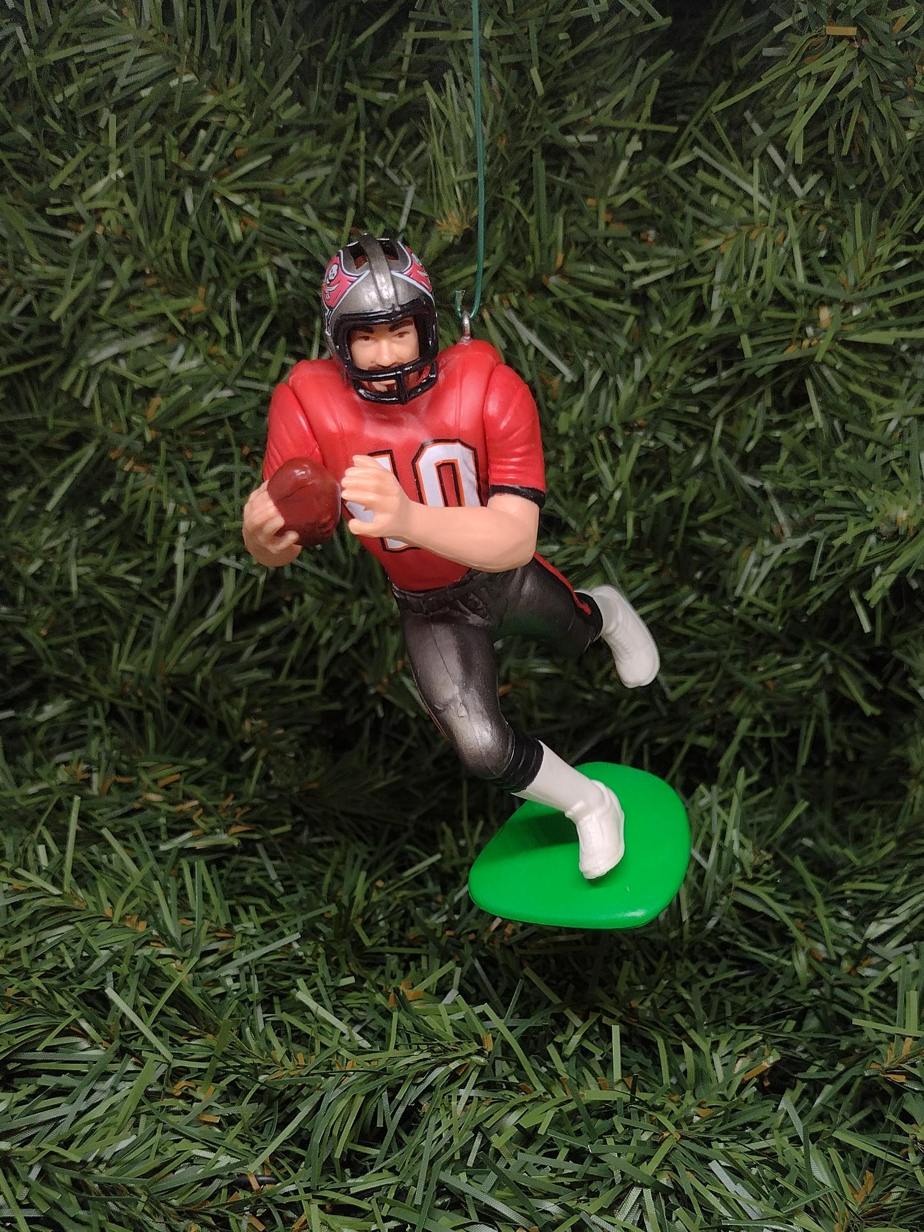 Tampa Bay Bucs Ornament Mike Alstott Christmas Gift Idea Unique Xmas Tree Decoration Buccaneers NFL football figure