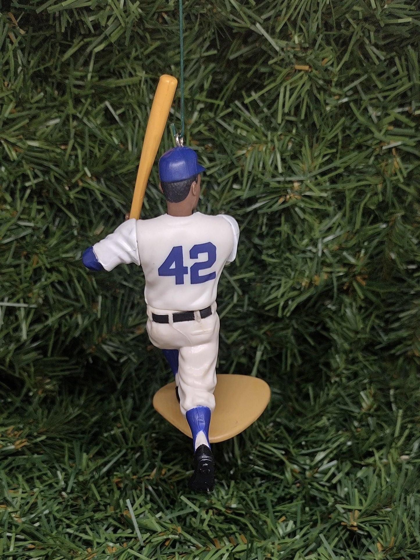 Jackie Robinson BROOKLYN DODGERS ornament Christmas tree decoration unique Xmas gift idea MLB baseball figure