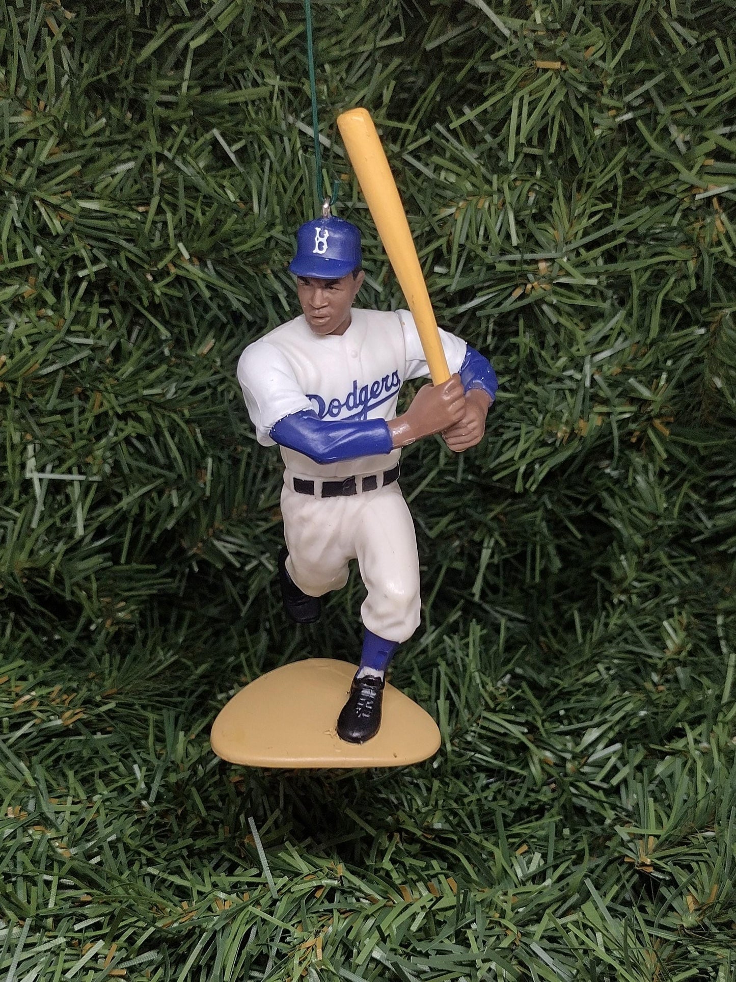 Jackie Robinson BROOKLYN DODGERS ornament Christmas tree decoration unique Xmas gift idea MLB baseball figure