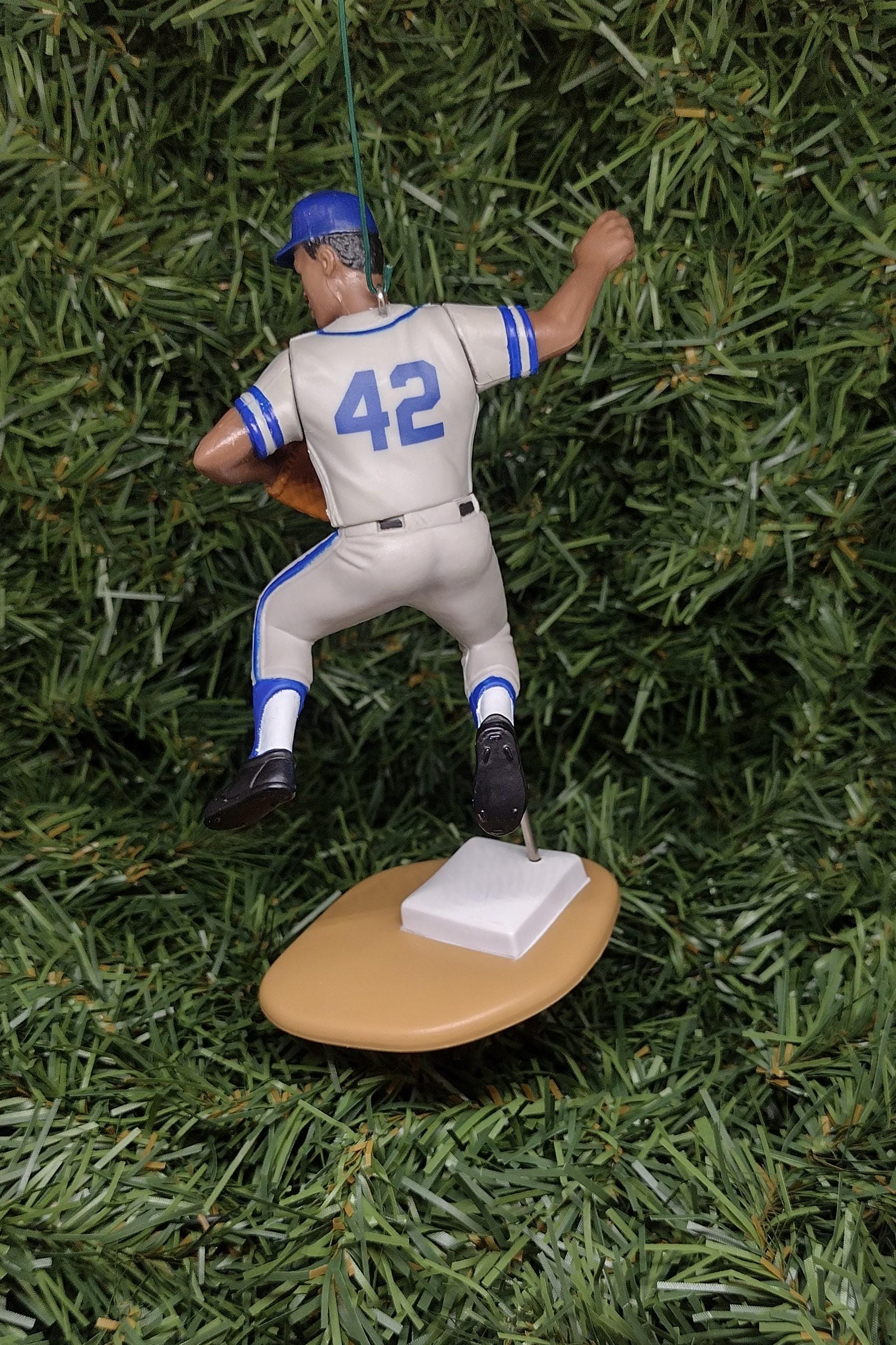 Jackie Robinson BROOKLYN DODGERS ornament Christmas tree decoration unique Xmas gift idea MLB baseball figure