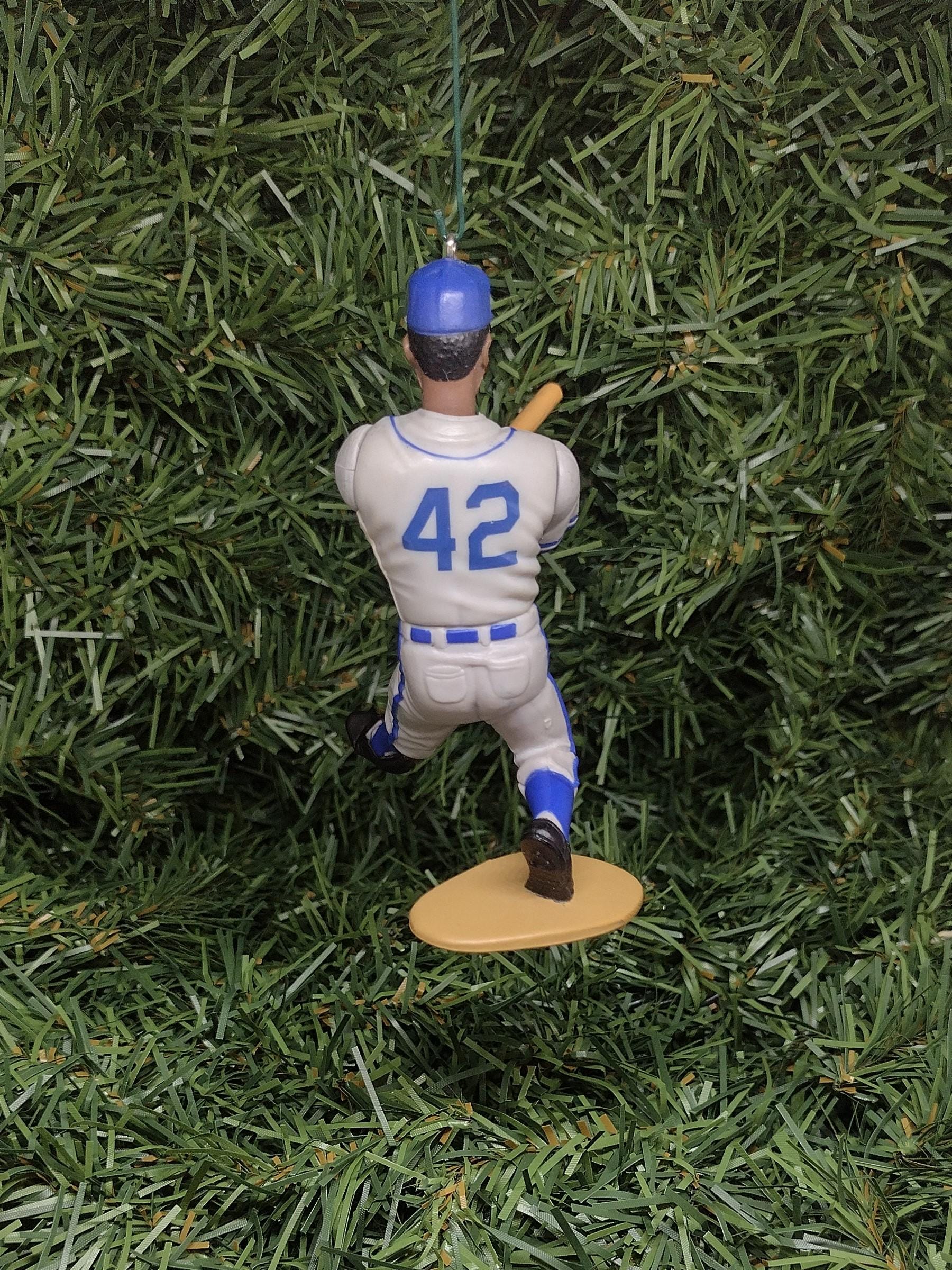 Jackie Robinson BROOKLYN DODGERS ornament Christmas tree decoration unique Xmas gift idea MLB baseball figure