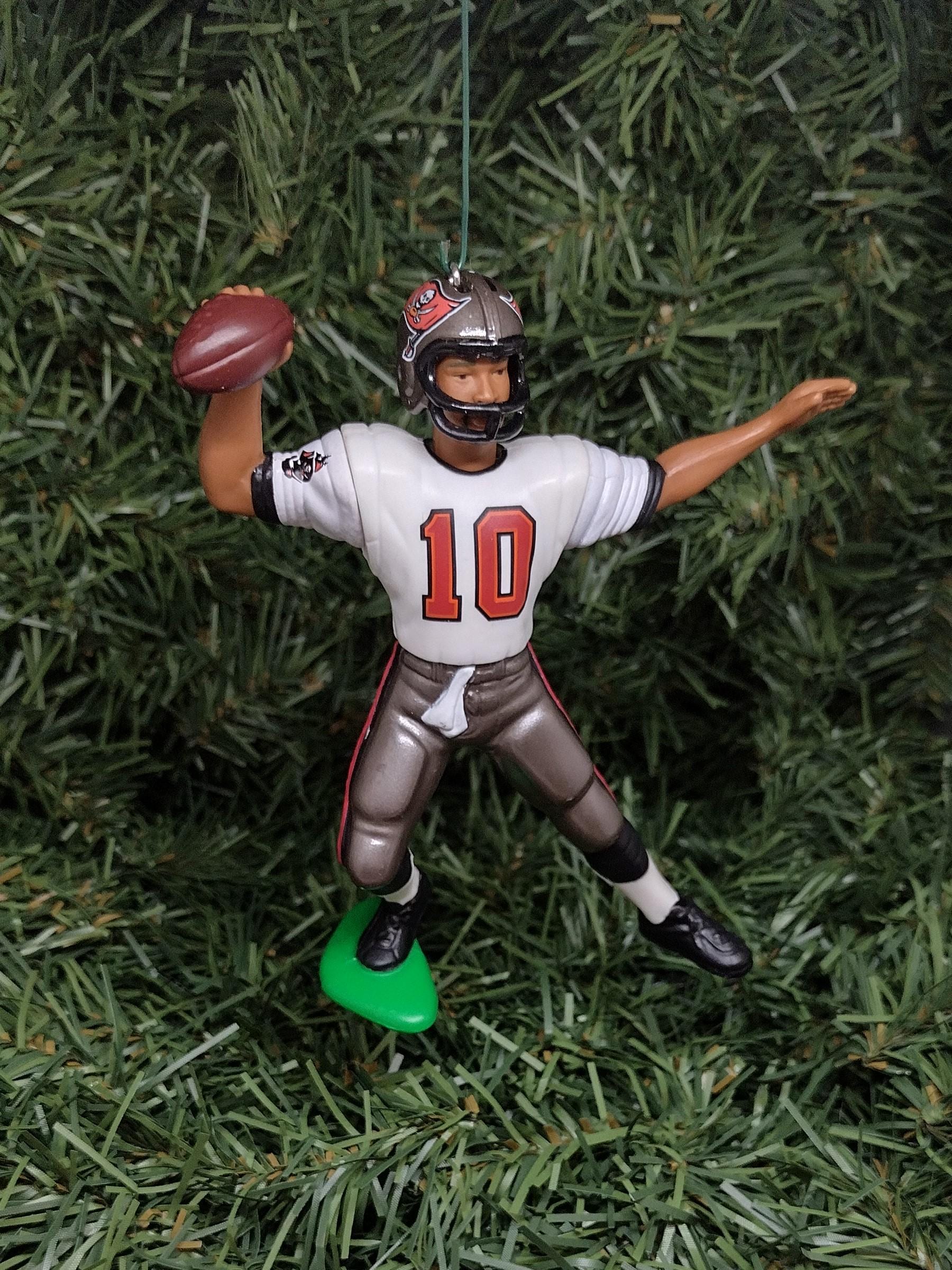 TAMPA BAY BUCS ornaments Keyshawn Johnson/Hardy Nickerson/Trent Dilfer Buccaneers Christmas gift idea Xmas tree nfl figure