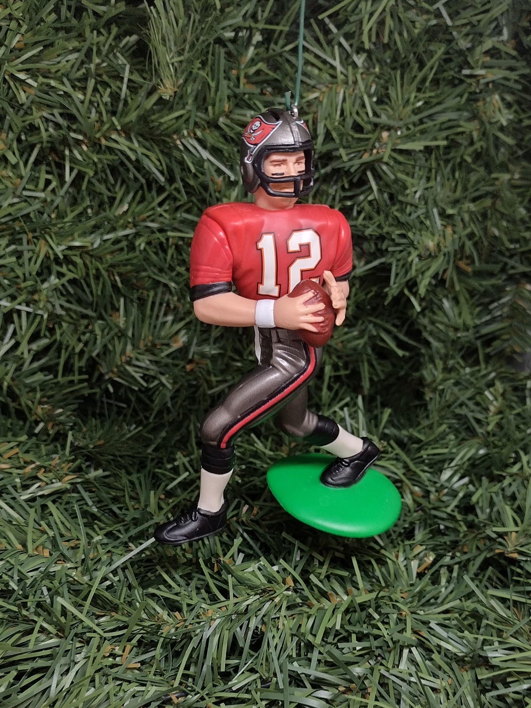 TAMPA BAY BUCS ornaments Keyshawn Johnson/Hardy Nickerson/Trent Dilfer Buccaneers Christmas gift idea Xmas tree nfl figure