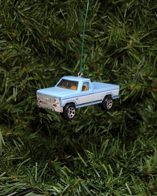 Ford F-150 Christmas Ornament 1986 F150 Pickup Truck Unique Gift Idea Xmas Tree Decoration 3 inch 1980 1981 1982 1983 1984 1985