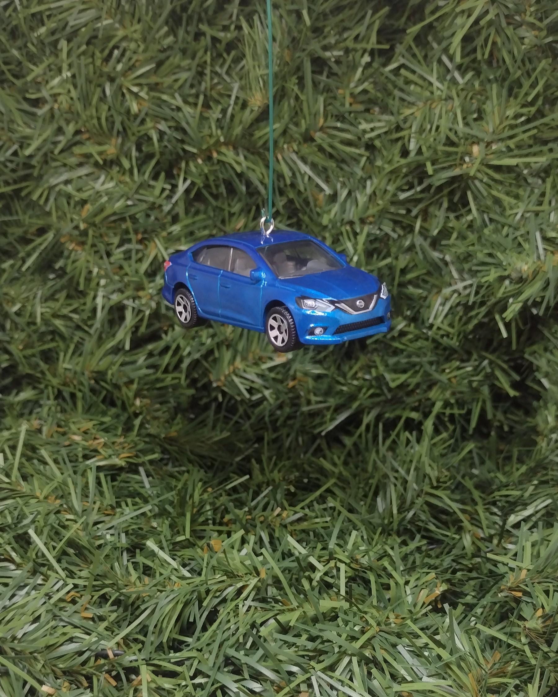 NISSAN SENTRA Christmas Ornament Unique Car Xmas Tree Decoration 2016-2019 Blue