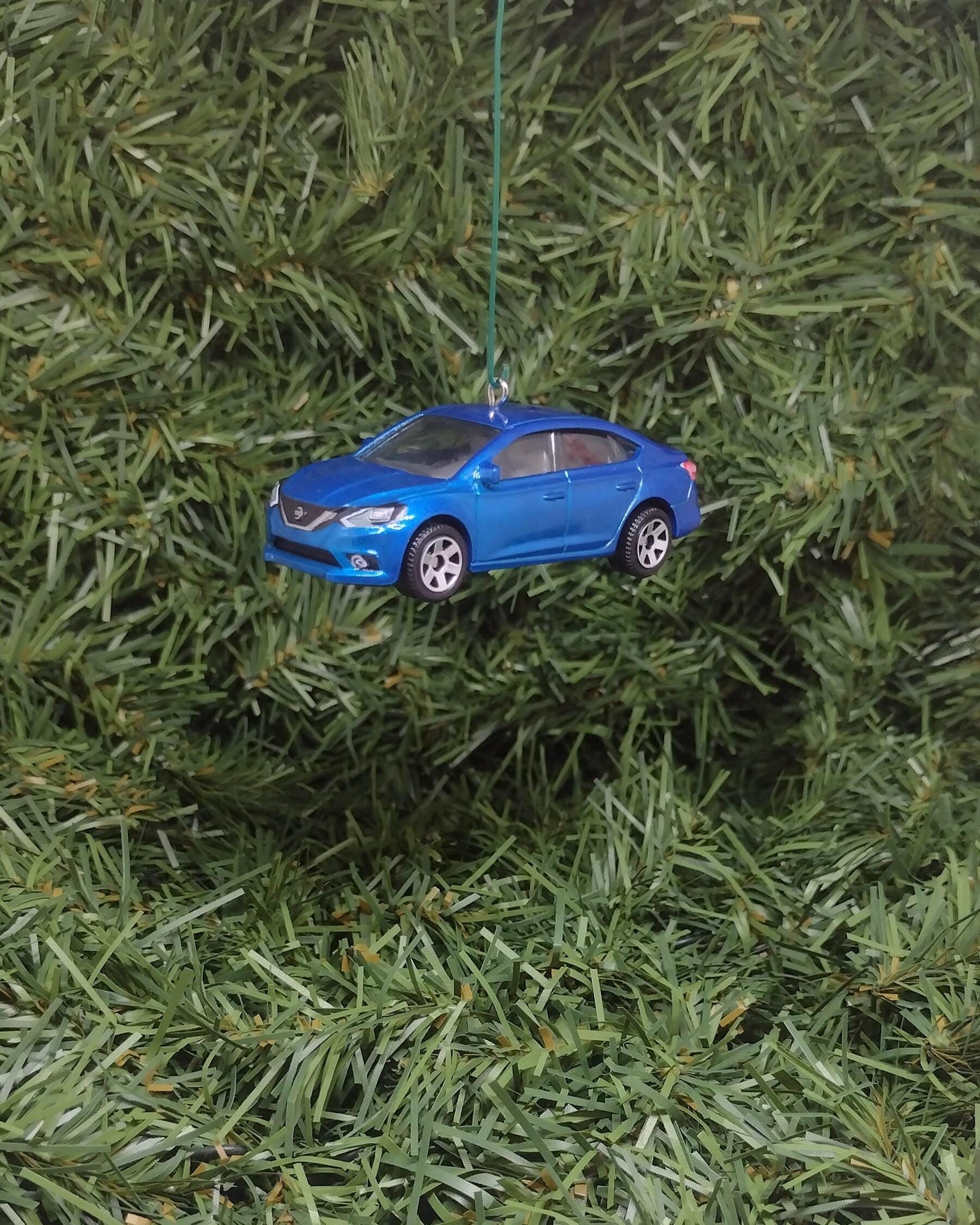 NISSAN SENTRA Christmas Ornament Unique Car Xmas Tree Decoration 2016-2019 Blue