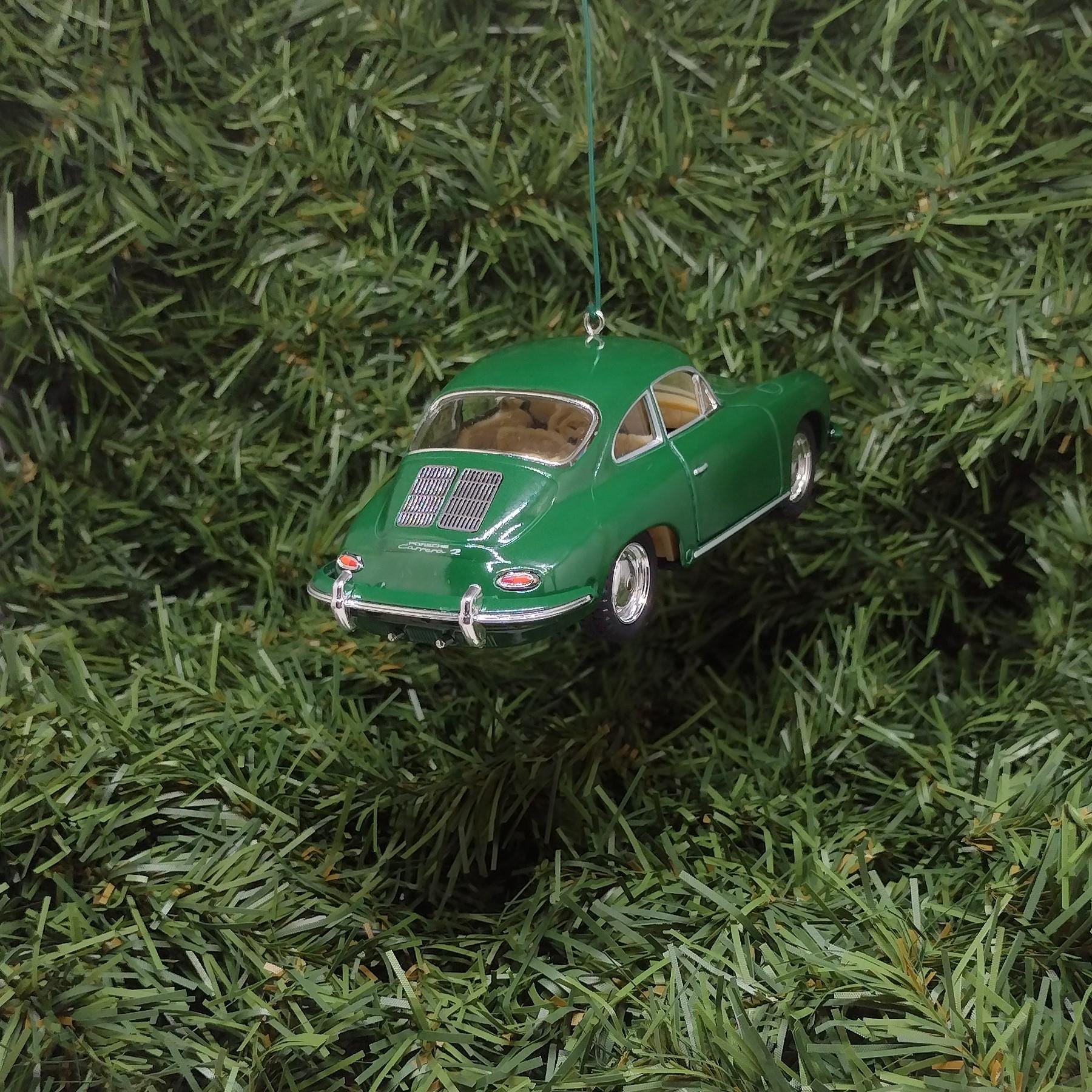 PORSCHE 356 B/C Ornament Christmas Tree Decoration Unique Gift Idea 1962-1965 Green