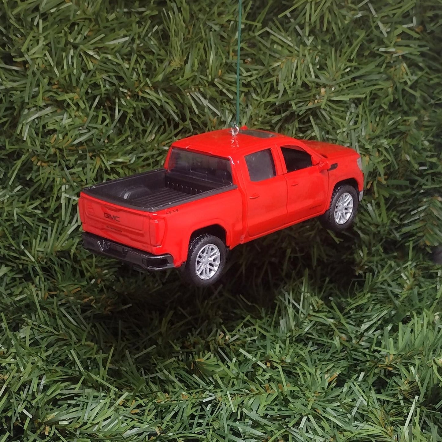 GMC SIERRA Ornament Christmas Tree Decoration Fun Automotive Xmas Gift Idea 5 Inch 2019 Pickup Truck Red 2020 2021