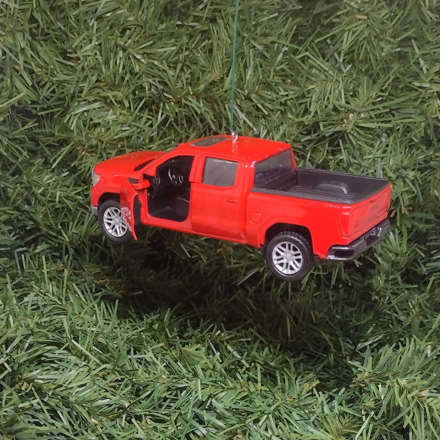 GMC SIERRA Ornament Christmas Tree Decoration Fun Automotive Xmas Gift Idea 5 Inch 2019 Pickup Truck Red 2020 2021