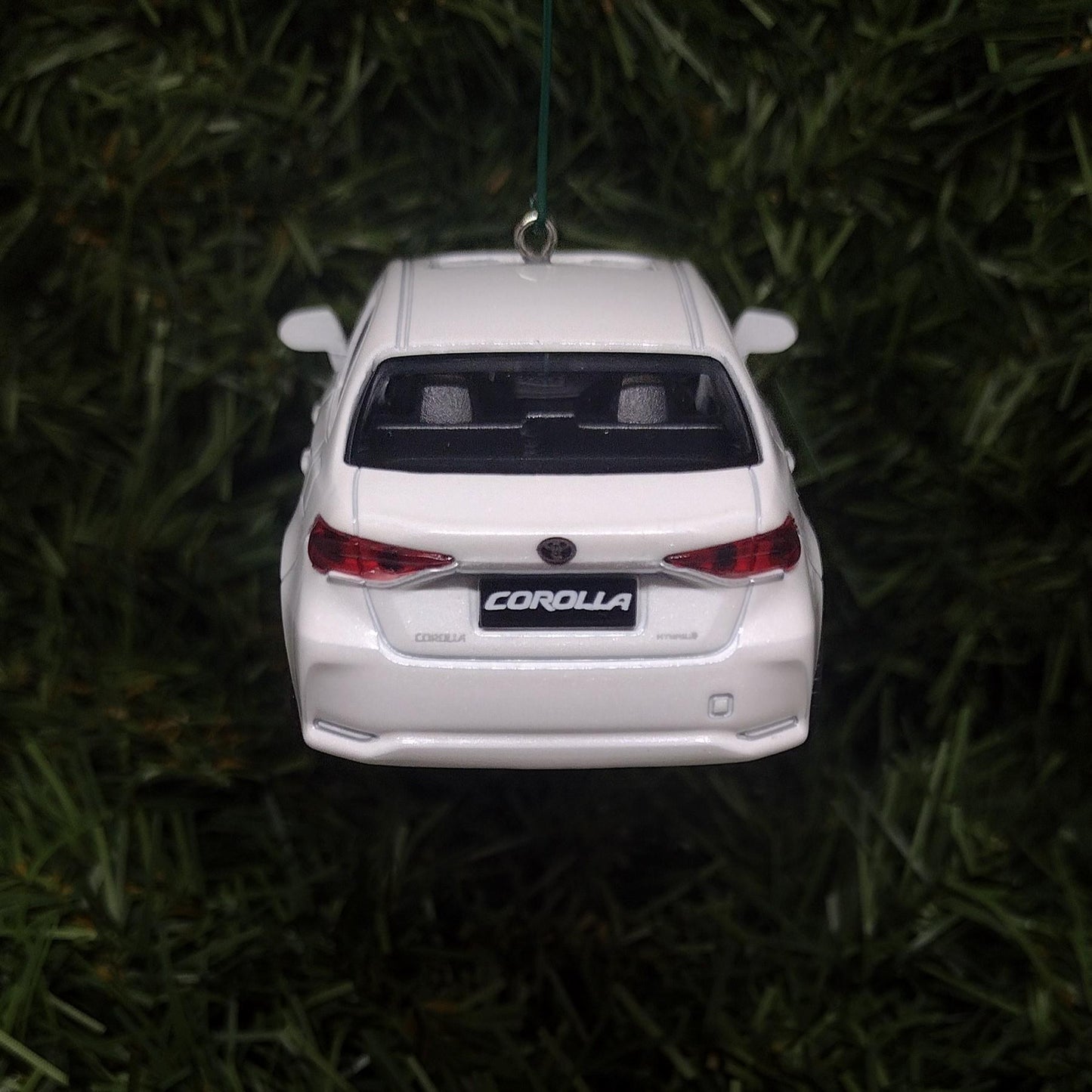 TOYOTA COROLLA Ornament Christmas Tree Decoration unique gift idea 2020-2024 Sedan 4.5 inch White