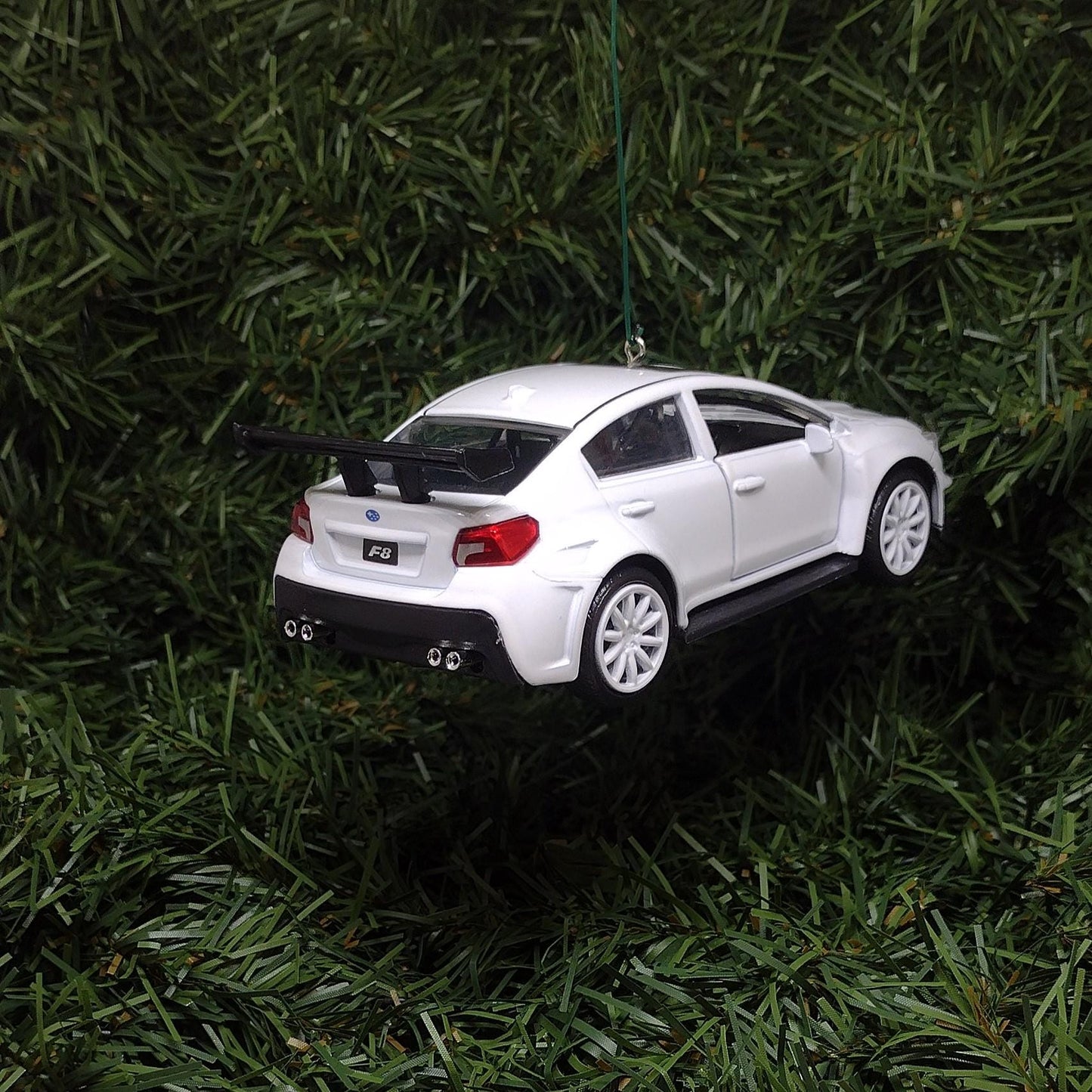 SUBARU WRX STI Christmas Ornament Unique Gift Idea Xmas Tree Decoration 2016 White