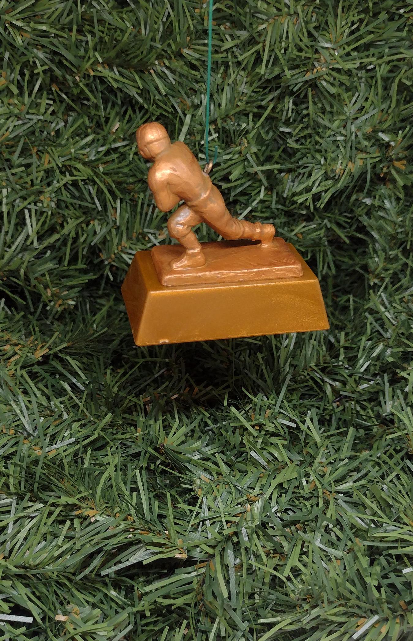 Jim Plunkett STANFORD CARDINAL Christmas tree ornament mini Heisman Trophy xmas ncaa football figure unique gift idea