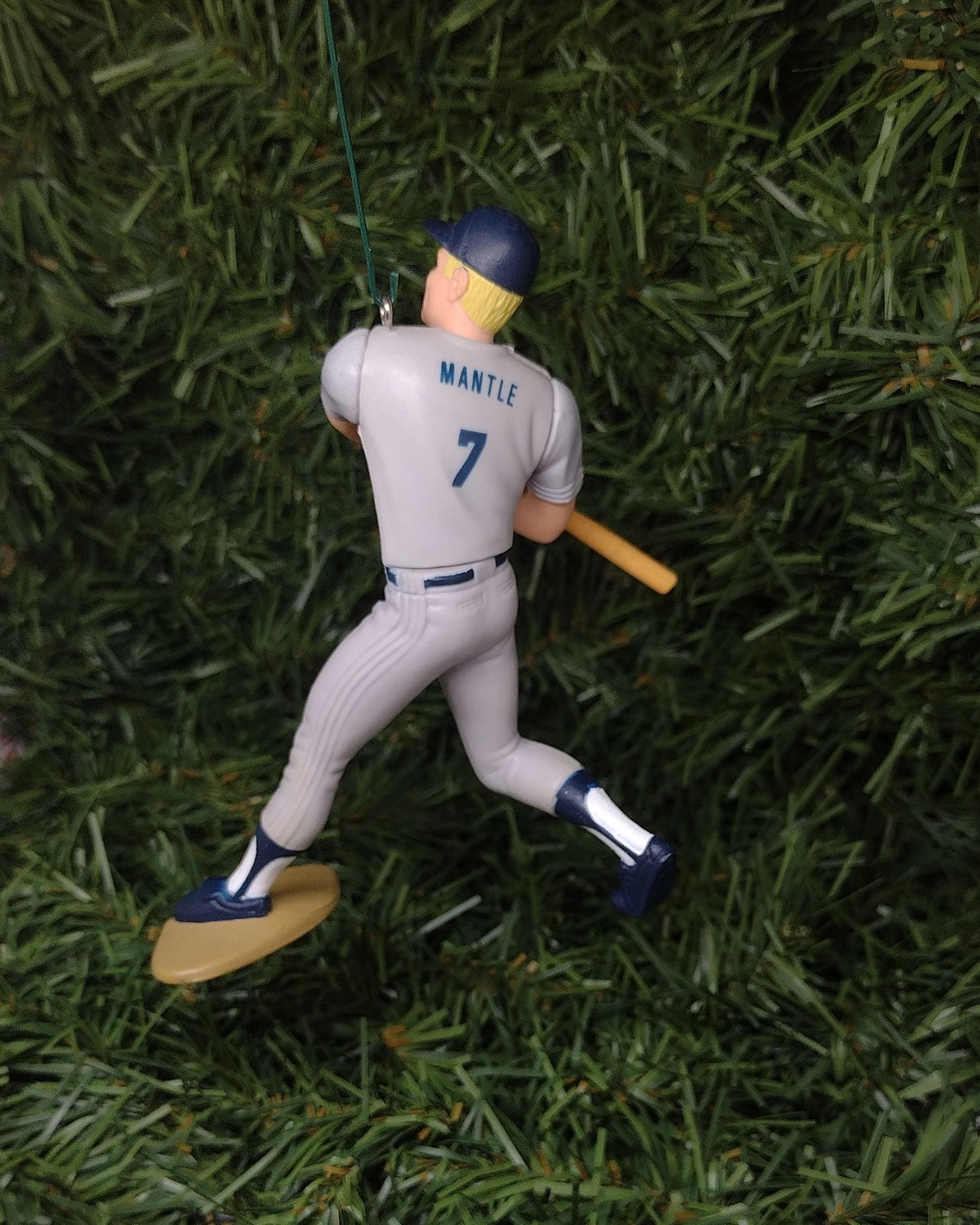 NEW YORK YANKEES Ornament Mickey Mantle Christmas tree decoration mlb baseball figure unique Xmas gift idea