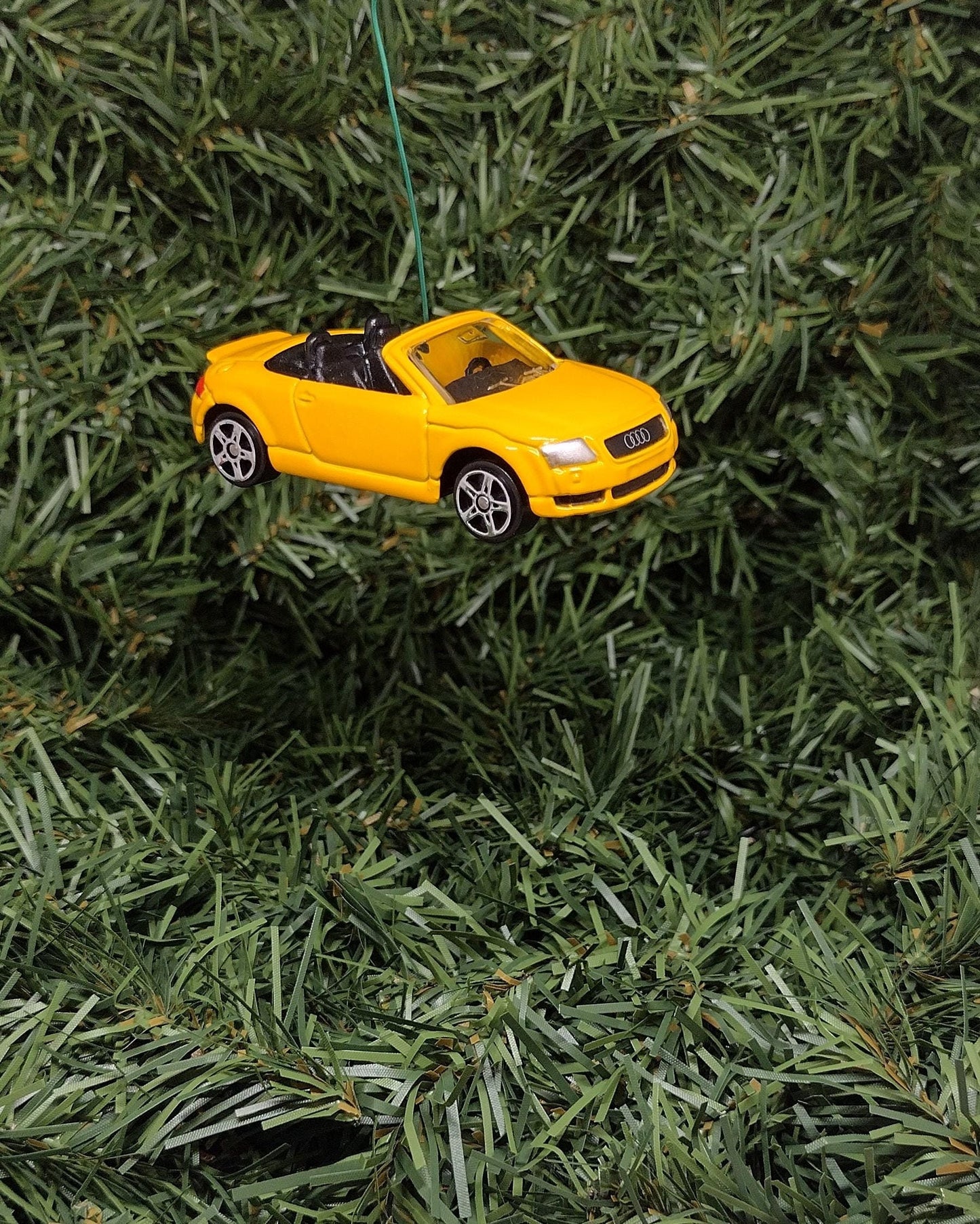 AUDI TT Roadster Christmas Ornament Unique Gift Idea Xmas Tree Decoration Yellow