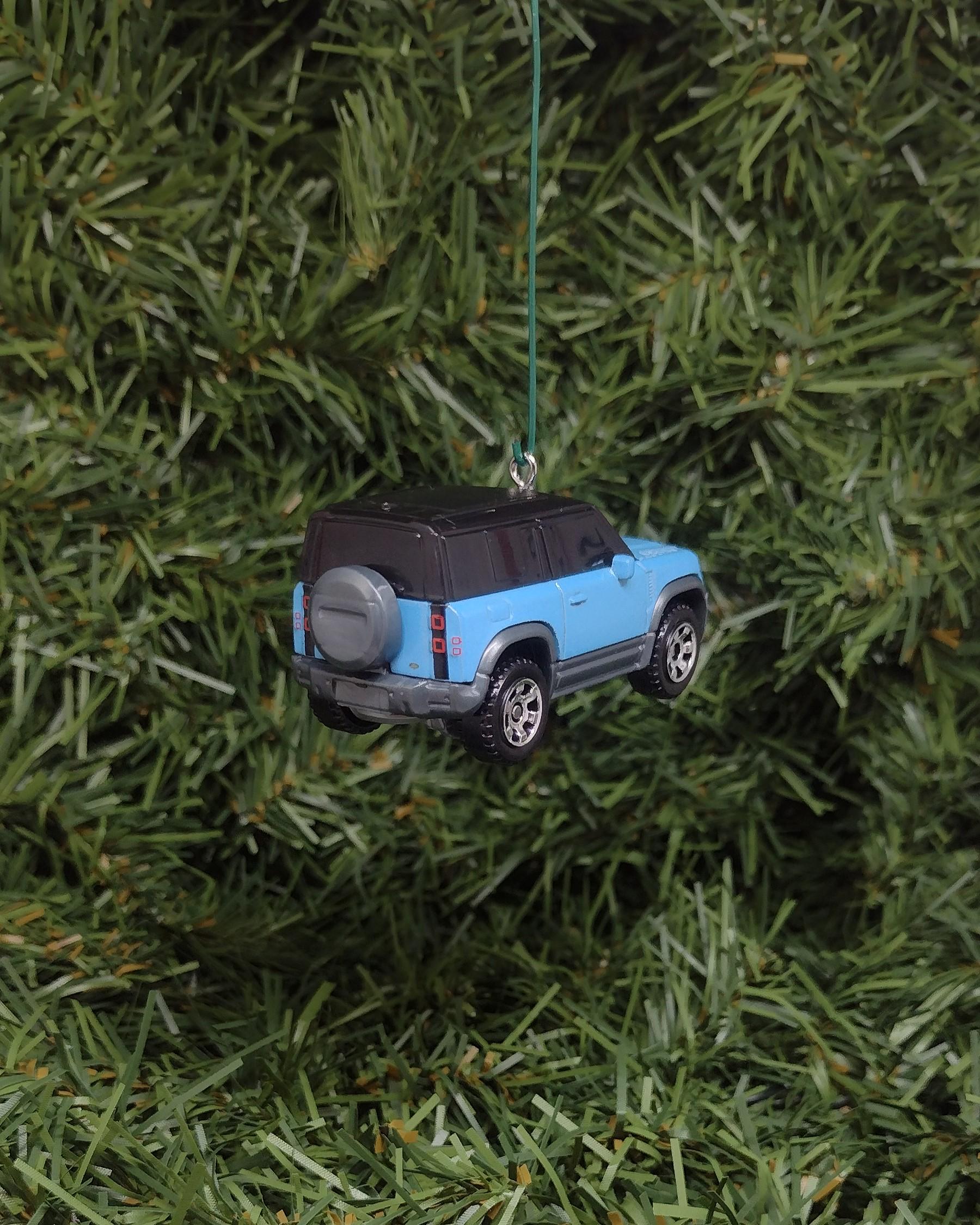 LAND ROVER DEFENDER Ornament 2020 Christmas Tree Decoration Unique Xmas Gift Idea Blue 4x4 suv