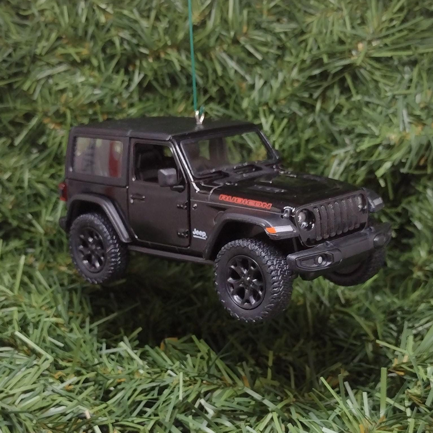 Jeep Wrangler Ornament Christmas Gift Idea Fun Automotive Xmas tree Decoration 5 inches long 2018 Black