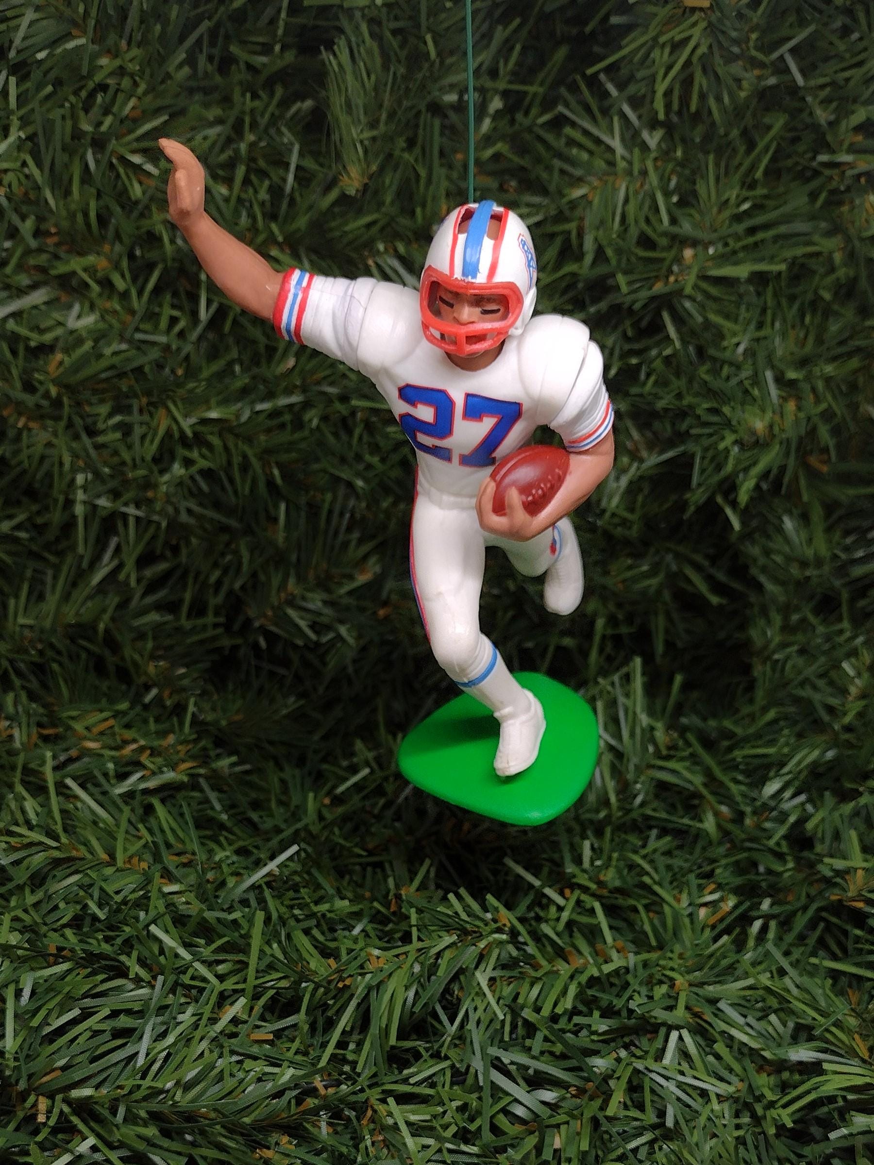 HOUSTON OILERS Christmas tree ornaments Earl Campbell/Eddie George/Lorenzo White xmas nfl football figure gift idea Campbell 5x pro bowler