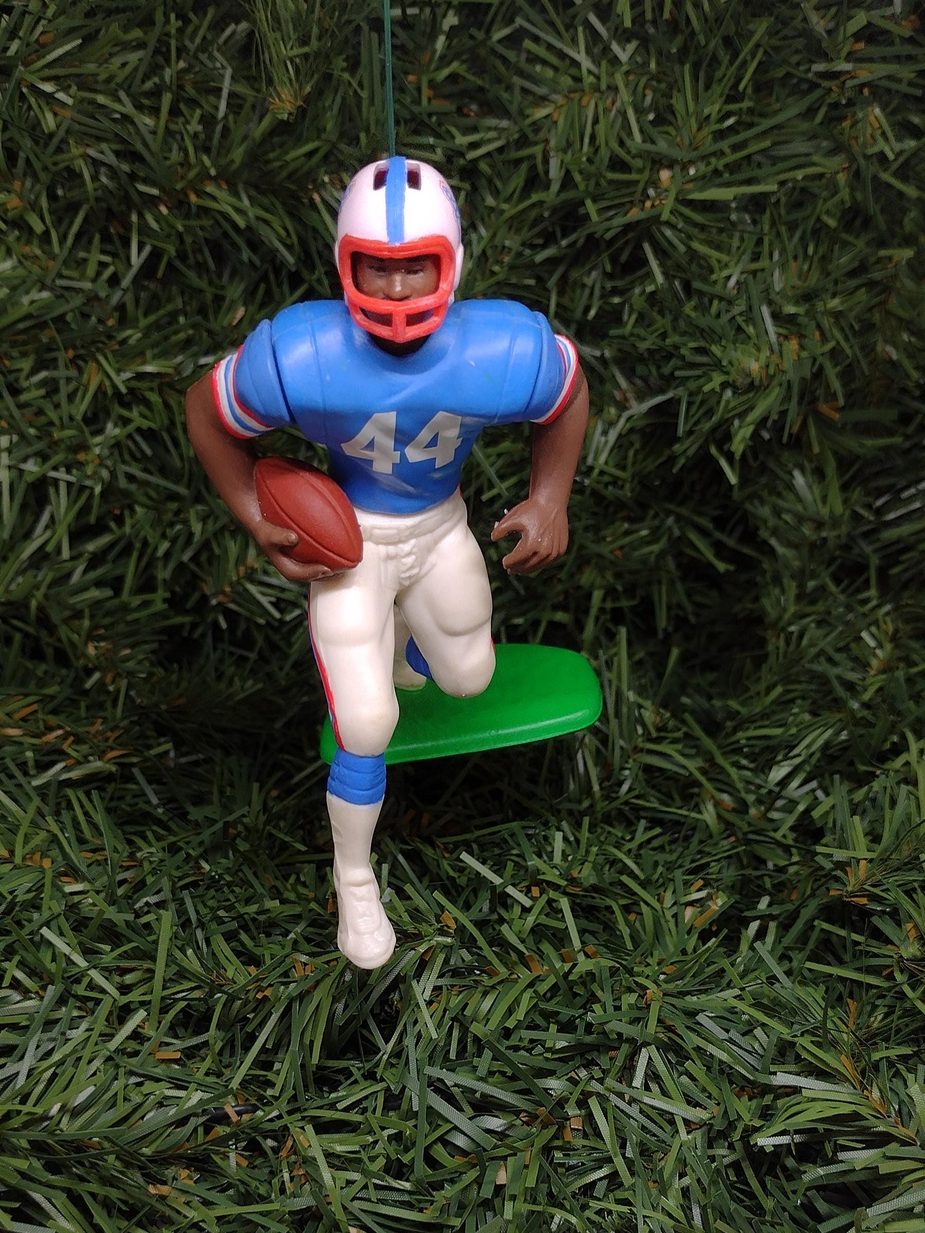 HOUSTON OILERS Christmas tree ornaments Earl Campbell/Eddie George/Lorenzo White xmas nfl football figure gift idea Campbell 5x pro bowler