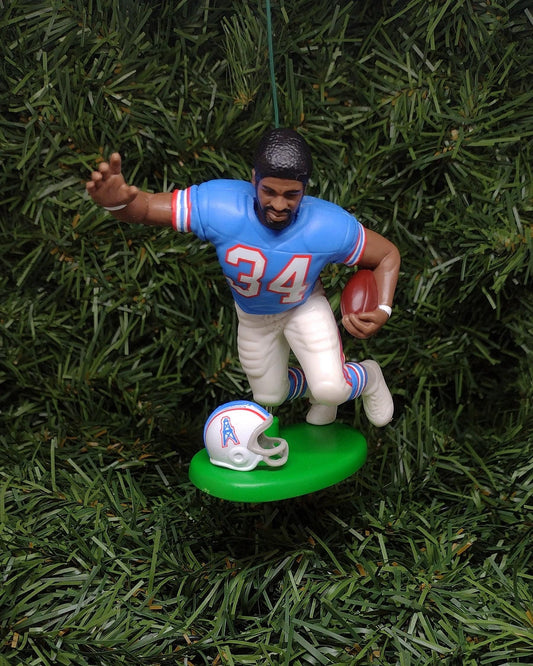 HOUSTON OILERS Christmas tree ornaments Earl Campbell/Eddie George/Lorenzo White xmas nfl football figure gift idea Campbell 5x pro bowler