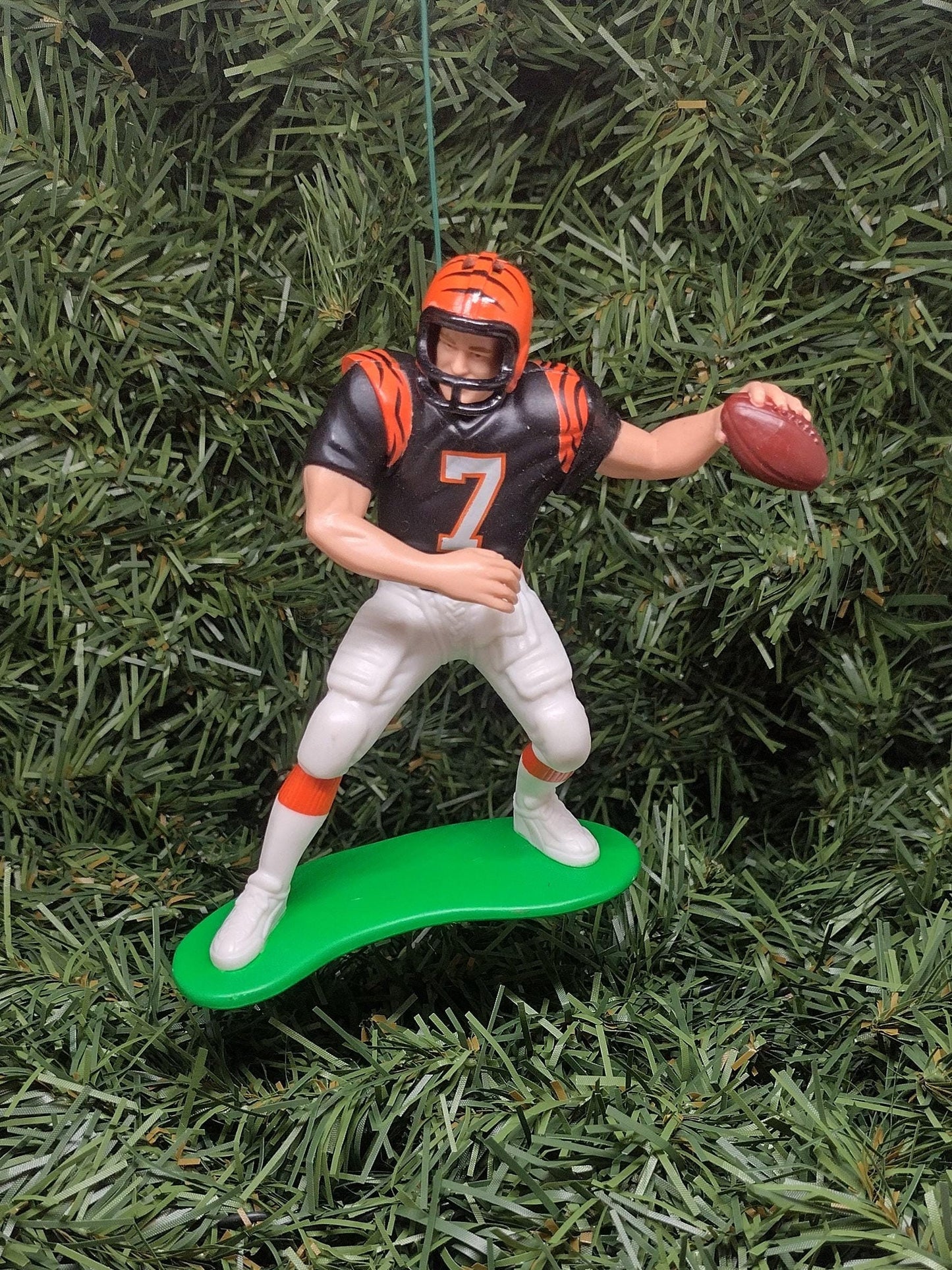 Boomer Esiason CINCINNATI BENGALS Christmas tree ornament NFL football unique gift idea