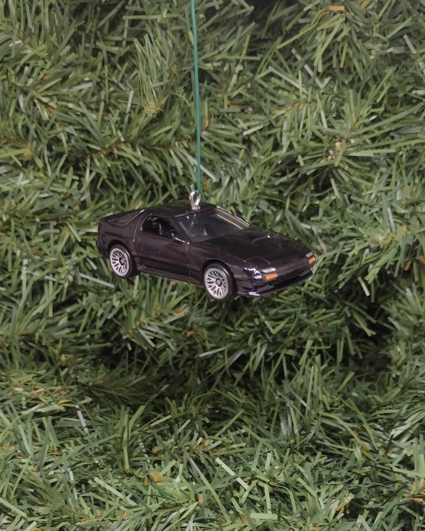 Mazda RX-7 Savanna Christmas Ornament Fun Gift Idea for Car Enthusiast or Man Cave Unique Xmas Tree Decoration 1985-1991