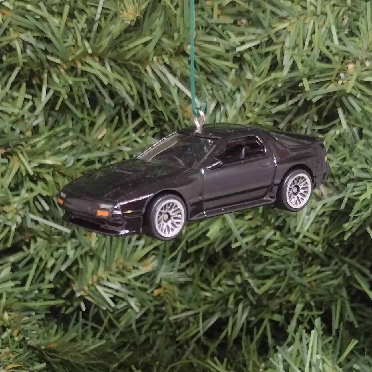 Mazda RX-7 Savanna Christmas Ornament Fun Gift Idea for Car Enthusiast or Man Cave Unique Xmas Tree Decoration 1985-1991