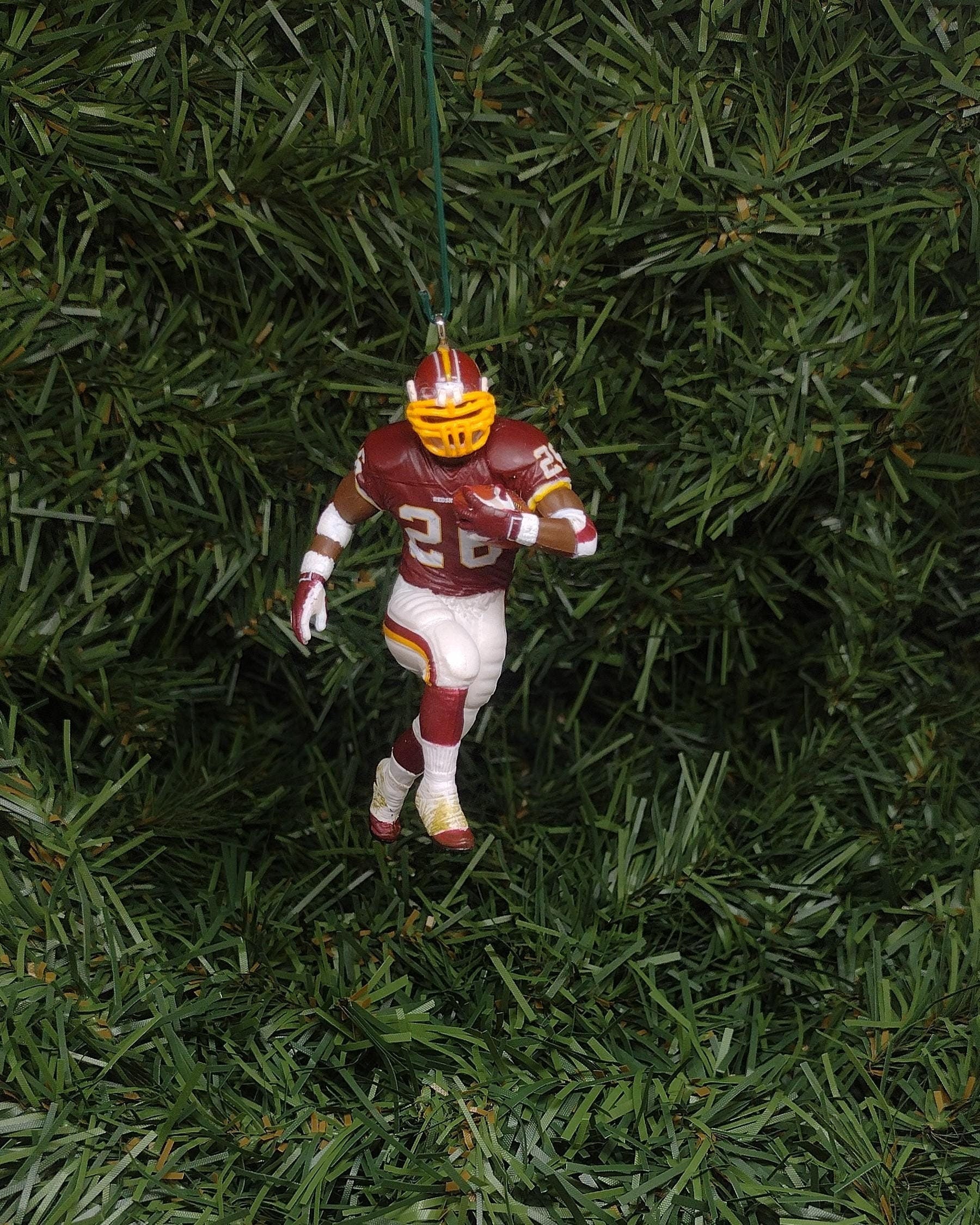 WASHINGTON COMMANDERS Ornament Clinton Portis Christmas Gift Idea NFL Football Figure Unique Xmas Tree Decoration