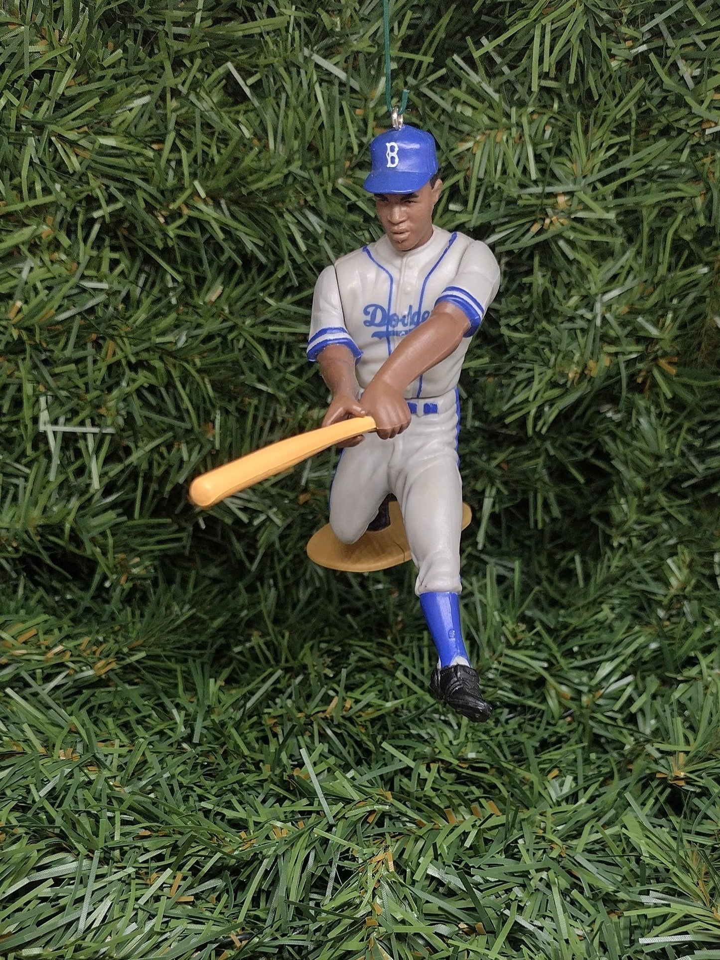 Jackie Robinson BROOKLYN DODGERS ornament Christmas tree decoration unique Xmas gift idea MLB baseball figure