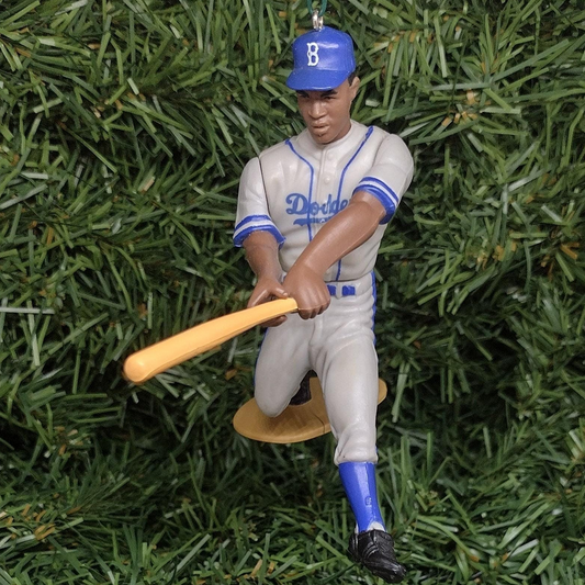 Jackie Robinson BROOKLYN DODGERS Ornament Christmas Decoration Xmas Gift MLB Baseball Figure