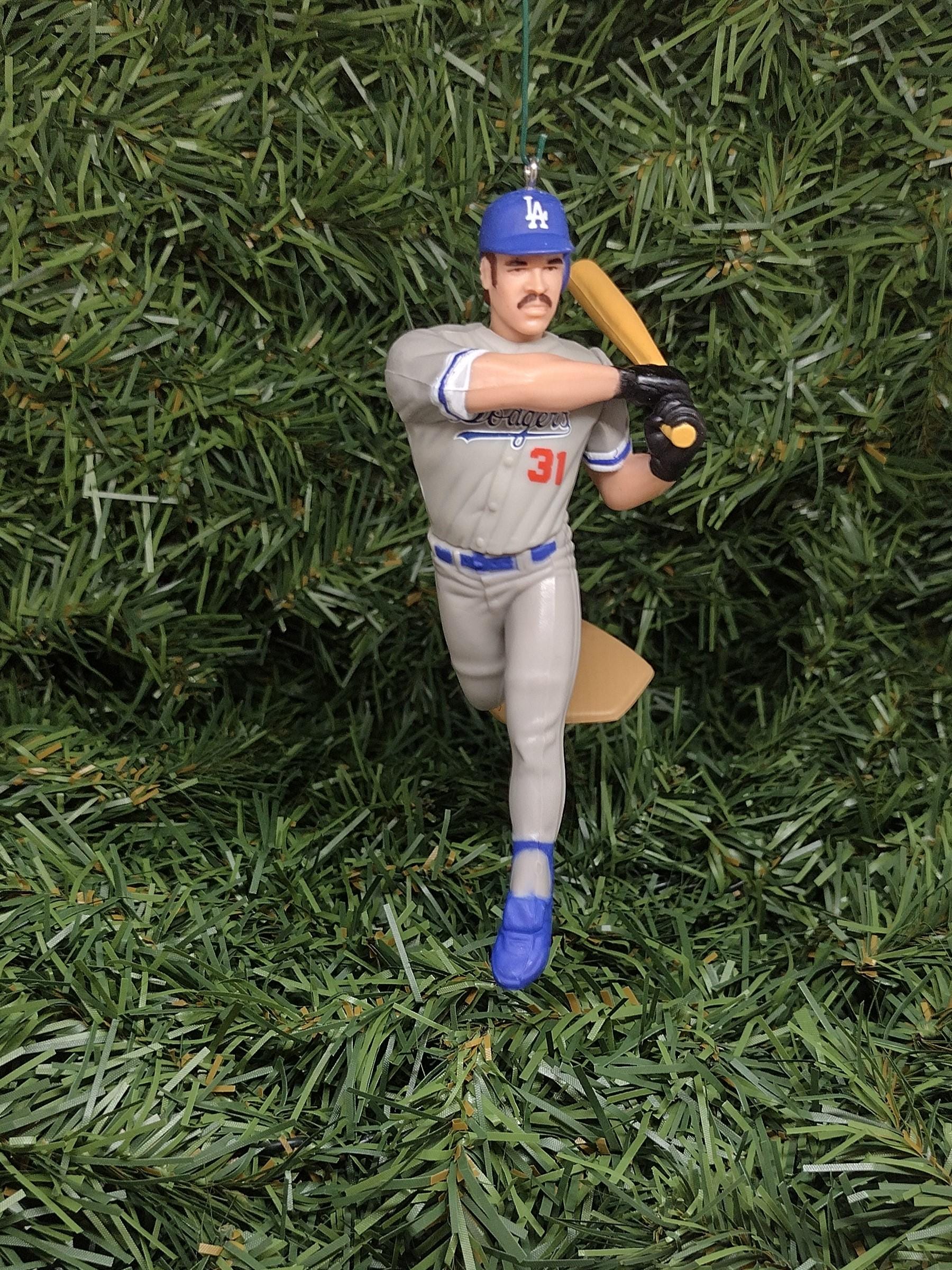 Los Angeles Dodgers Ornament Mike Piazza Christmas gift idea mlb baseball figure unique xmas tree decoration