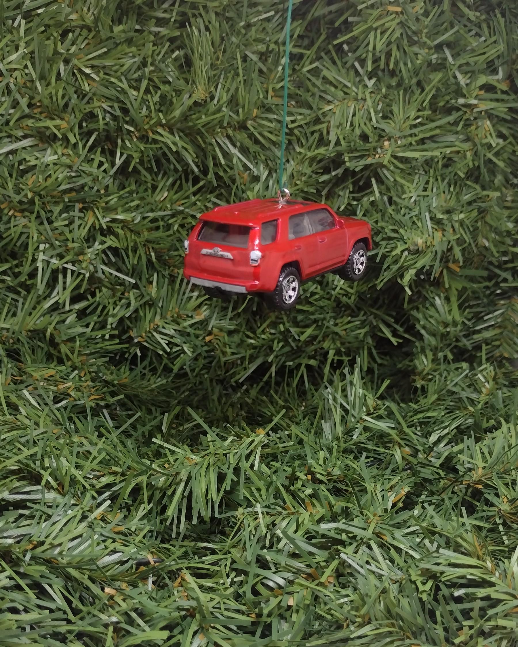 Toyota 4Runner Ornament Christmas Tree Decoration 4 Runner suv fun gift idea for car enthusiast unique xmas present nicely detailed