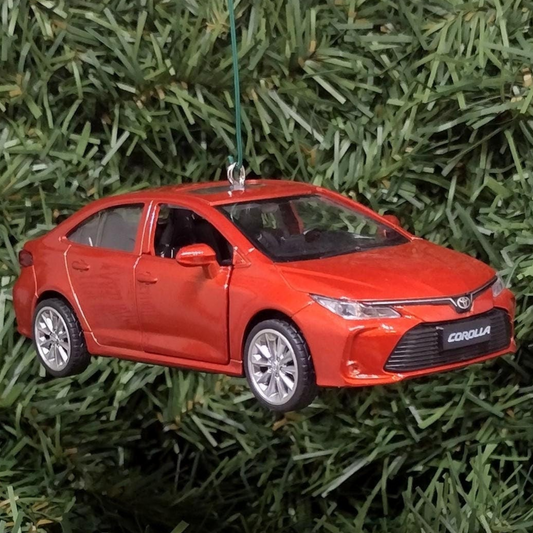 TOYOTA COROLLA Ornament Christmas Decoration Gift 2020-2024 Sedan 4.5 inch Burnt Orange