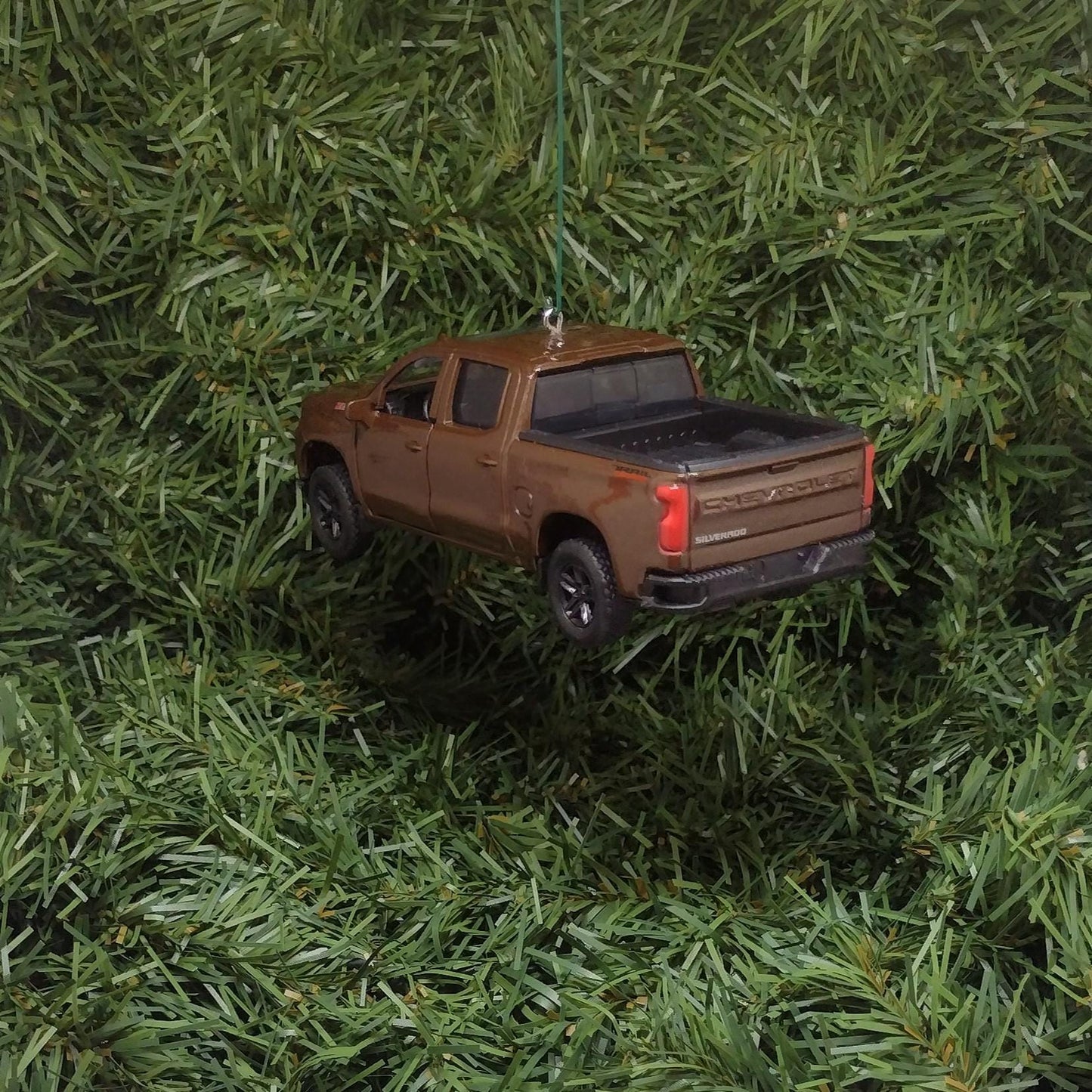 Chevy Silverado Ornament Christmas Tree Decoration Fun Automotive Xmas Gift Idea 5 inch 2019 Z71 Chevrolet pickup truck 2018 2020 2021