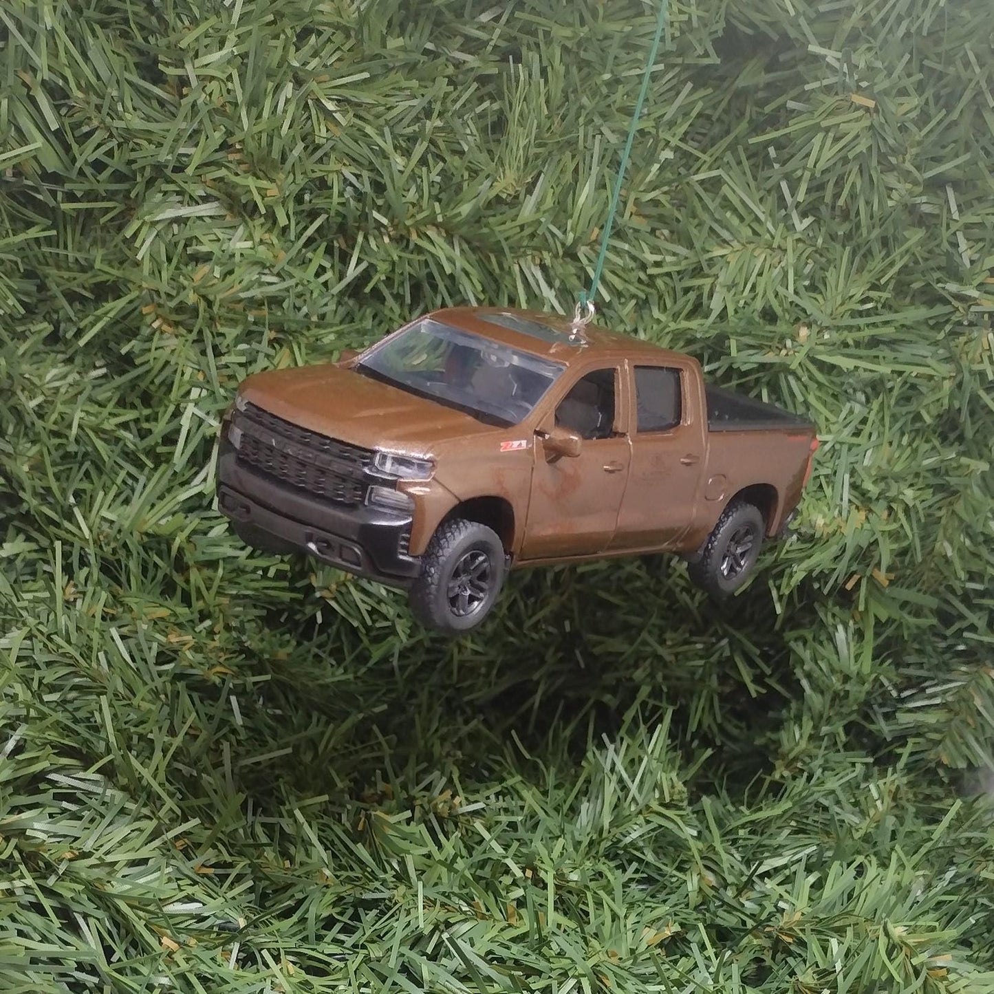 Chevy Silverado Ornament Christmas Tree Decoration Fun Automotive Xmas Gift Idea 5 inch 2019 Z71 Chevrolet pickup truck 2018 2020 2021