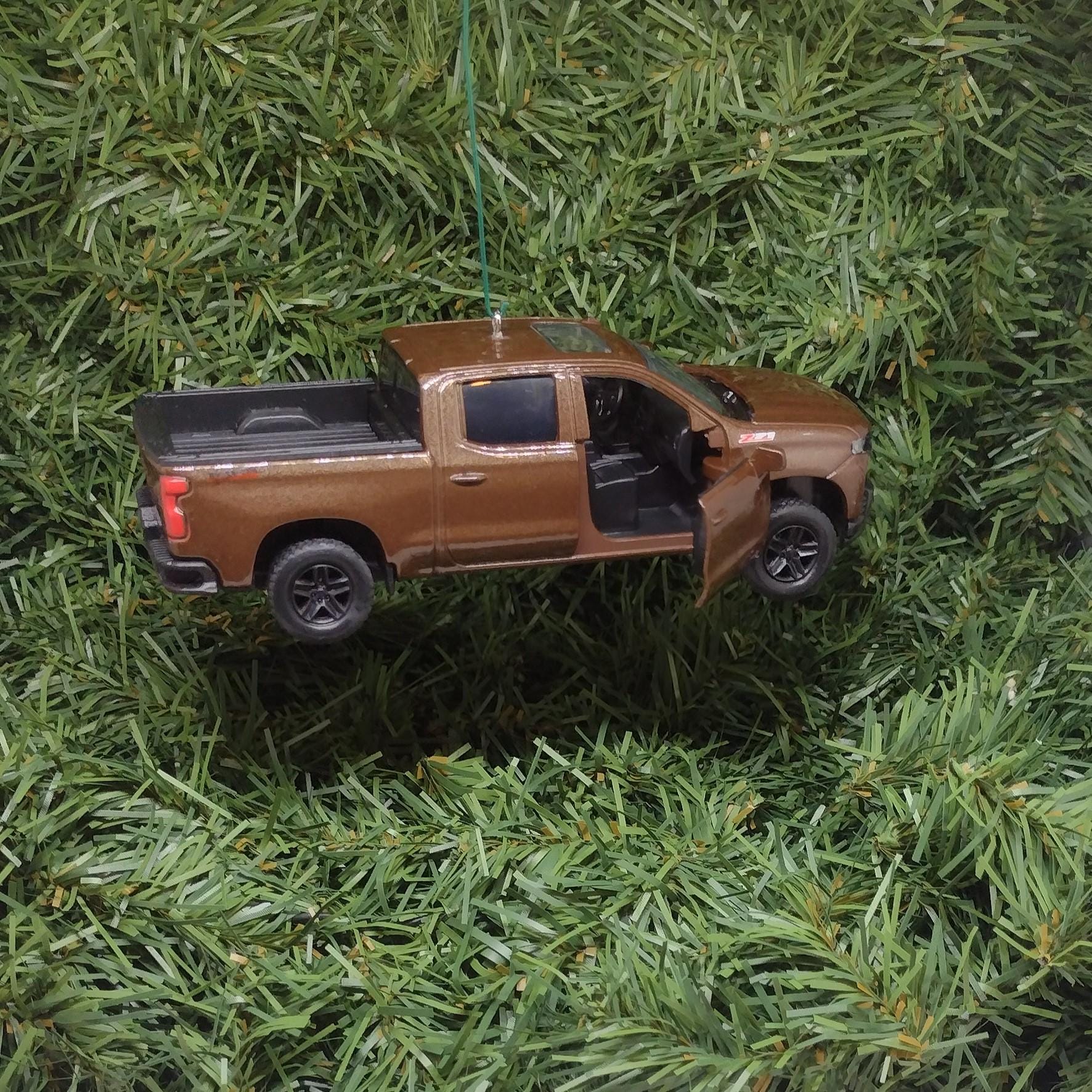 Chevy Silverado Ornament Christmas Tree Decoration Fun Automotive Xmas Gift Idea 5 inch 2019 Z71 Chevrolet pickup truck 2018 2020 2021