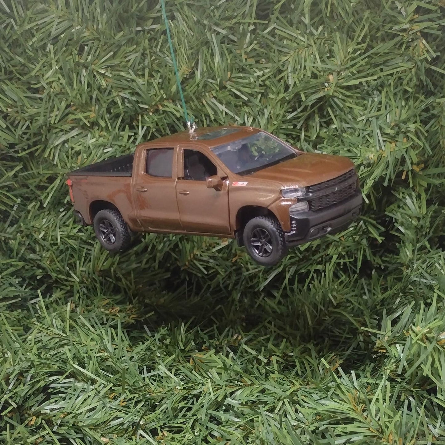 Chevy Silverado Ornament Christmas Tree Decoration Fun Automotive Xmas Gift Idea 5 inch 2019 Z71 Chevrolet pickup truck 2018 2020 2021