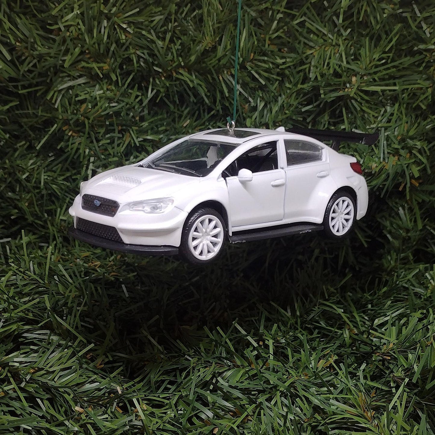 SUBARU WRX STI Christmas Ornament Unique Gift Idea Xmas Tree Decoration 2016 White